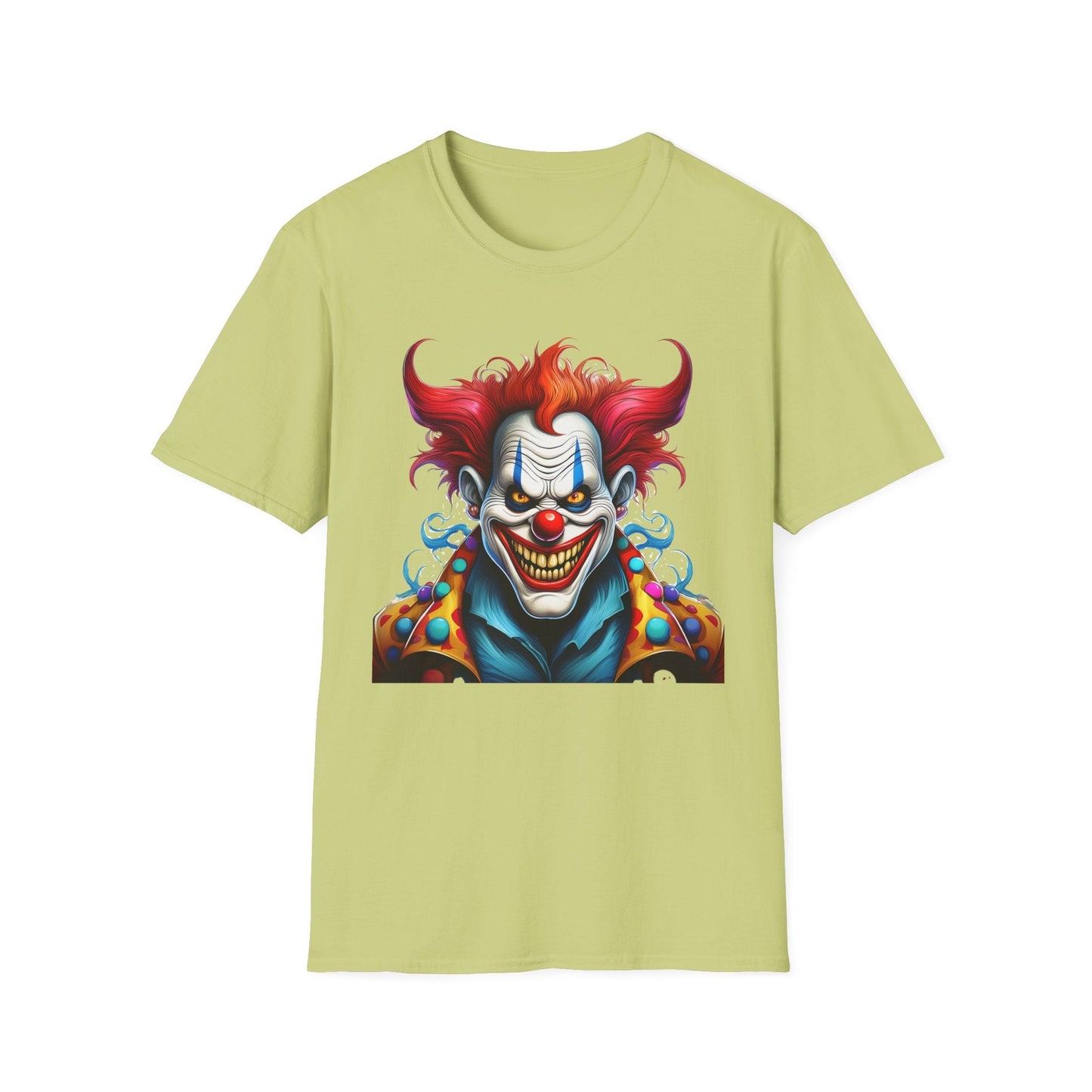 Clown Shirt Unisex Tee Circus Shirt Funny Man Shirt Scary Man Tee 100 Percent Cotton Gildan 64000