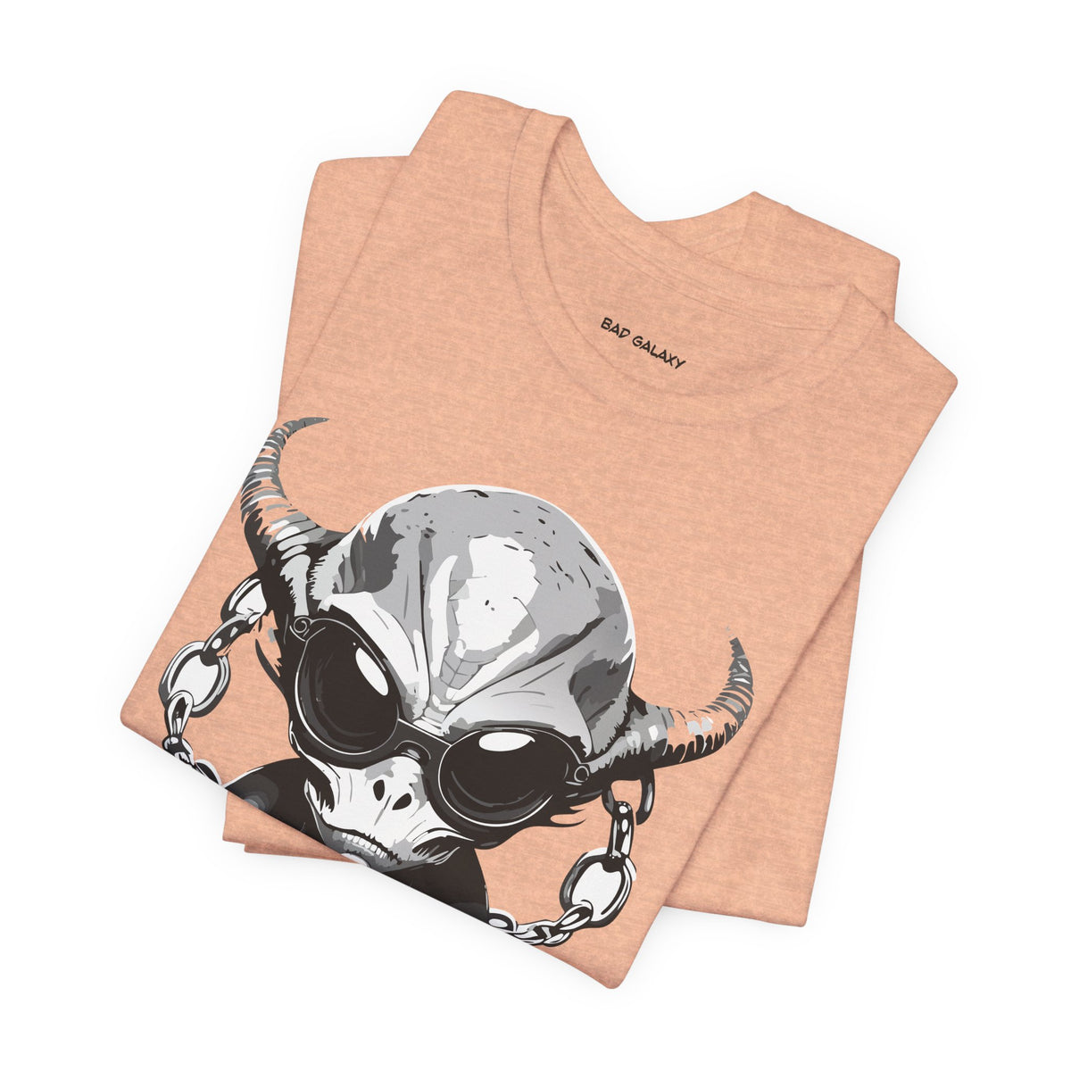 Alien Graphic Unisex Cotton Bella+Canvas Tee with Art Design b74