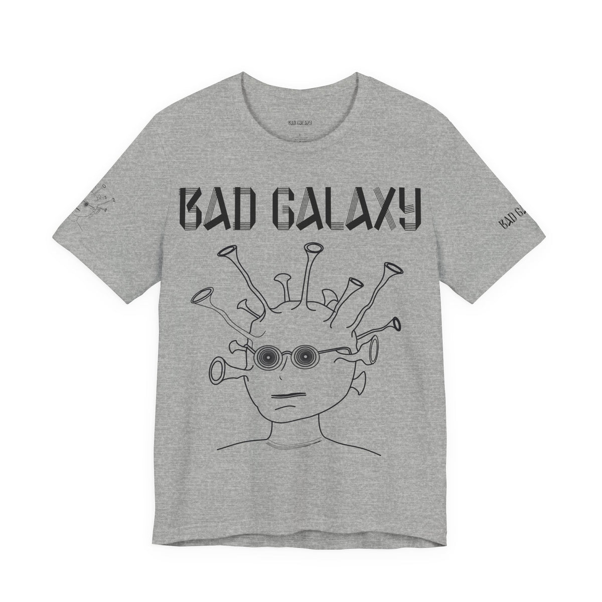 Alien Graphic Unisex Cotton Bella+Canvas Tee with Art Design b54