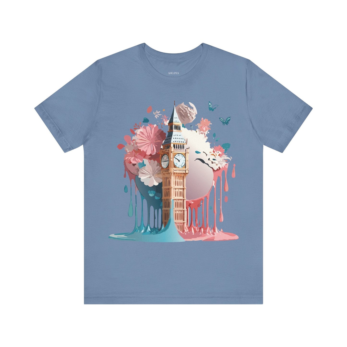 Adelpha London Graphic T Shirt Unisex Short Sleeve Tee For Everyday Style And Travel