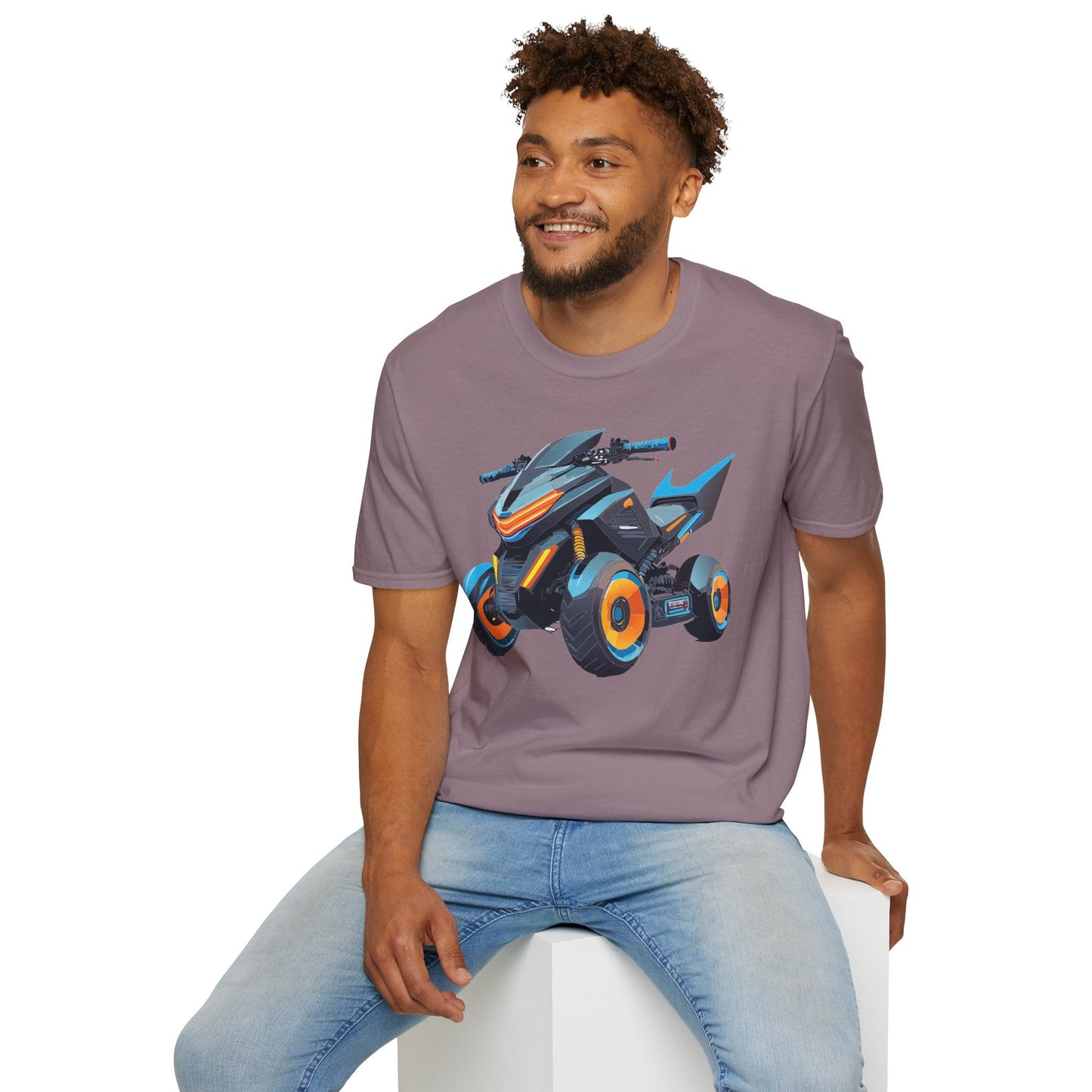 Bike Graphic Unisex Cotton Motorcycle Art Design Tee 7