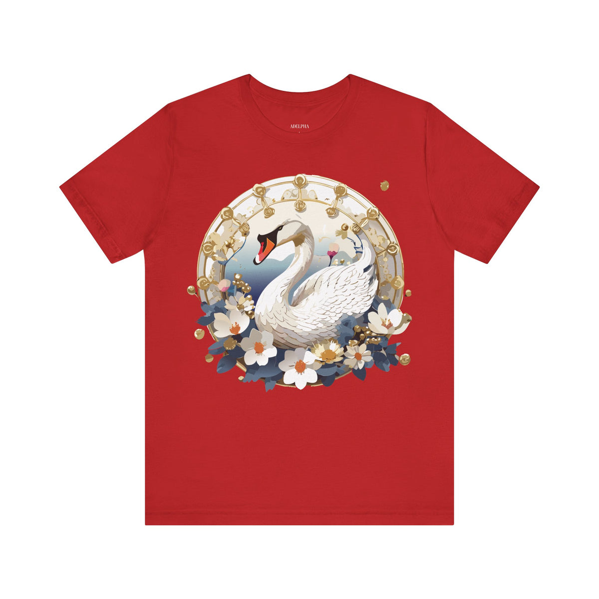Medallion Graphic Unisex Cotton Bella+Canvas Tee with Art Design d87