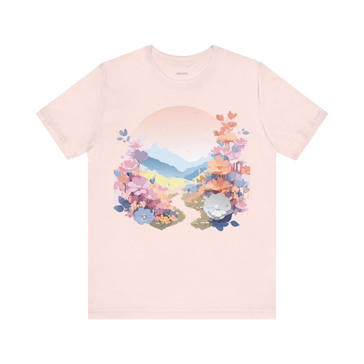 Floral Graphic Tee Shirt - Bella+Canvas Unisex 100 Cotton 18