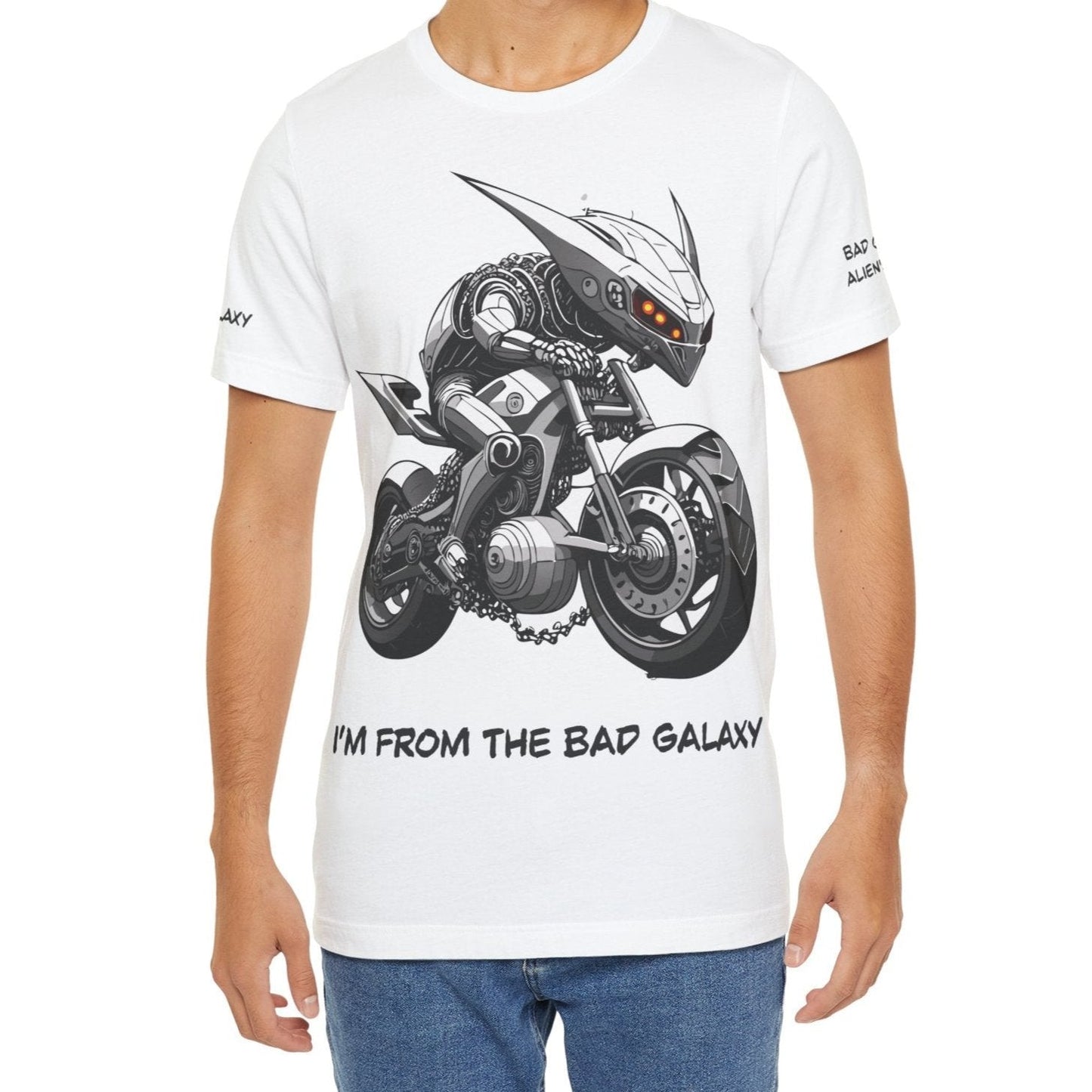 Alien Tee Shirt From Bad Galaxy Made To Order 100 Percent Cotton Lightweight Tee Made In USA