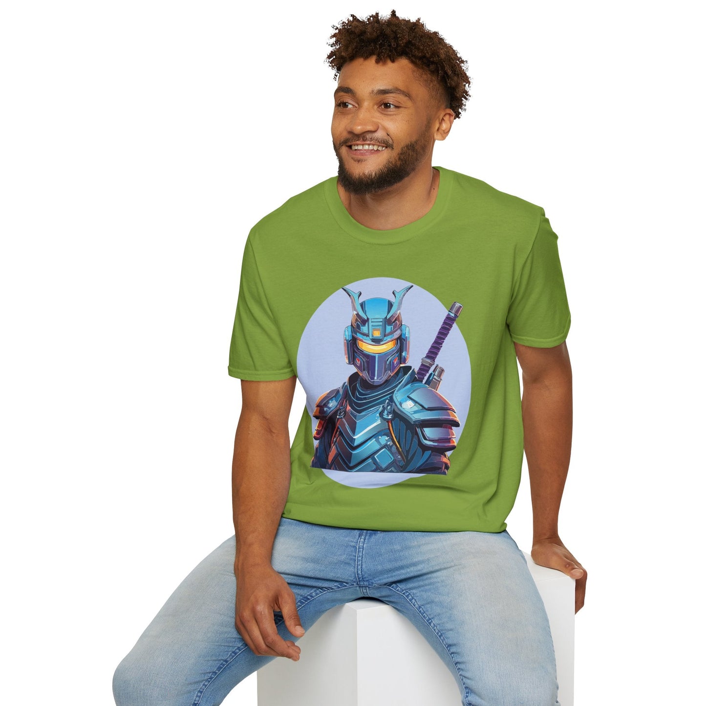 Samurai Shirt Unisex Softstyle Tee 64000 Gildan 100 Percent Ring Spun Cotton Comfort Fit