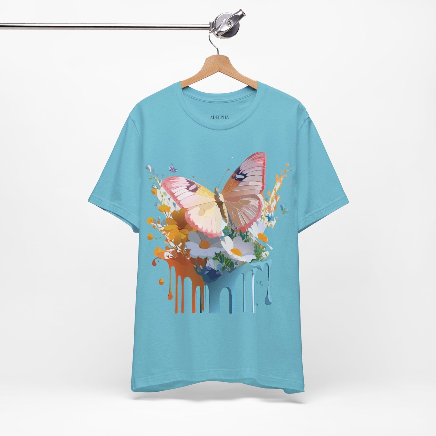 Butterfly Graphic Tee Unisex Short Sleeve Art Design By Adelpha
