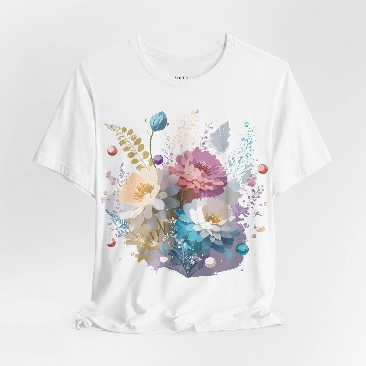 Floral Graphic Tee Shirt - Bella+Canvas Unisex 100 Cotton 8