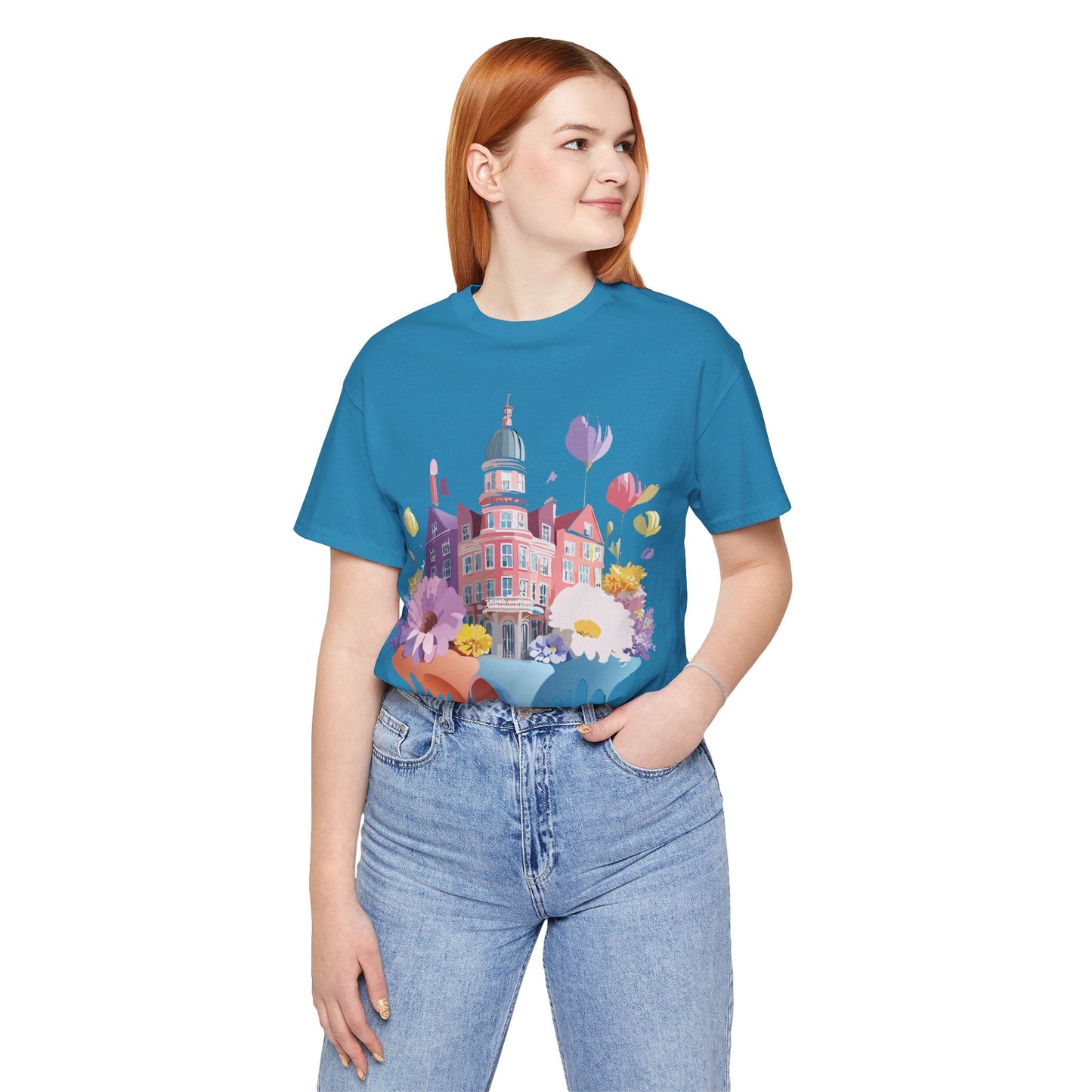 Amsterdam Tourist Shirt Unisex Graphic Tee With Vintage Adelpha Artwork For Everyday Wear