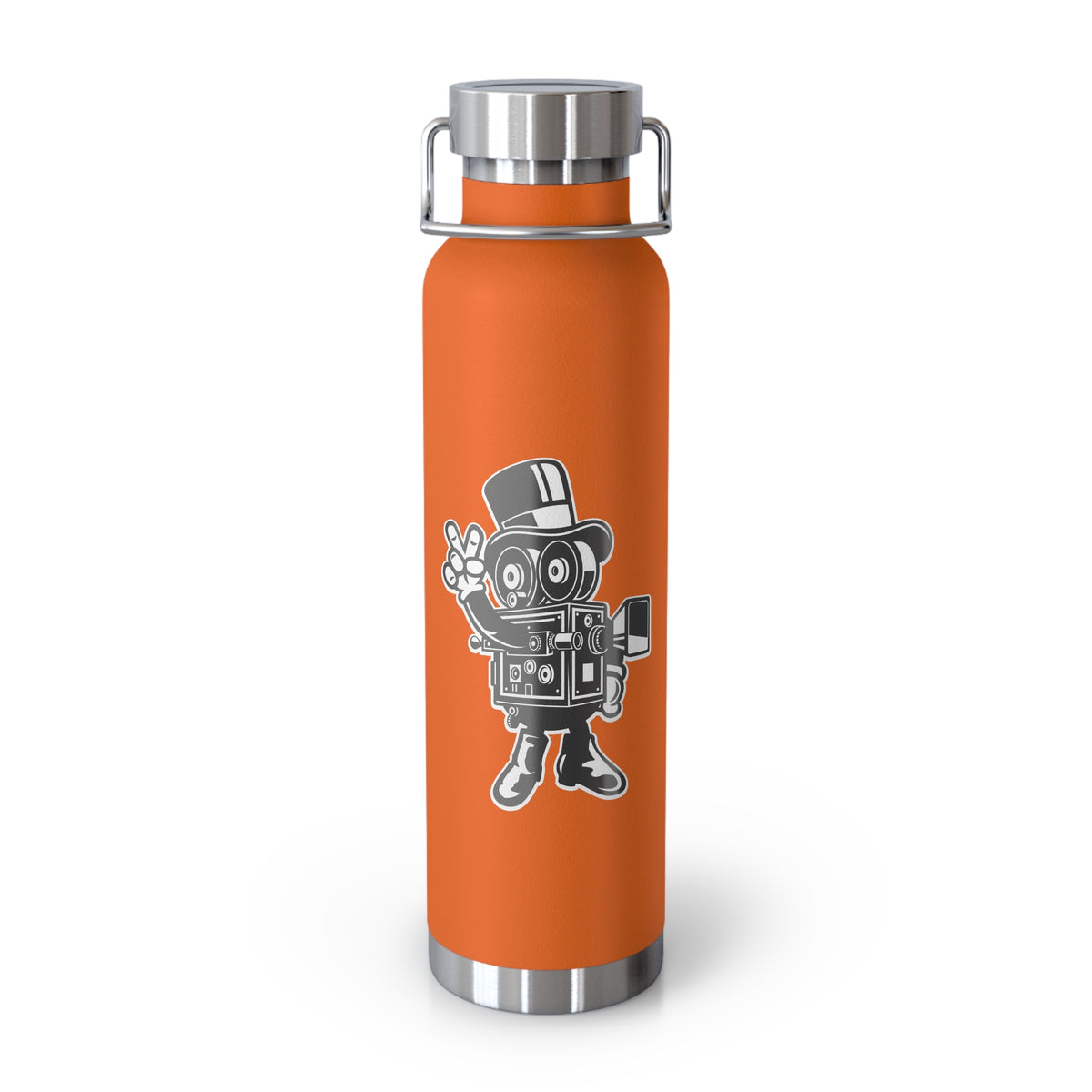 22oz Copper Insulated Water Bottle with Cartoon Design - CV16