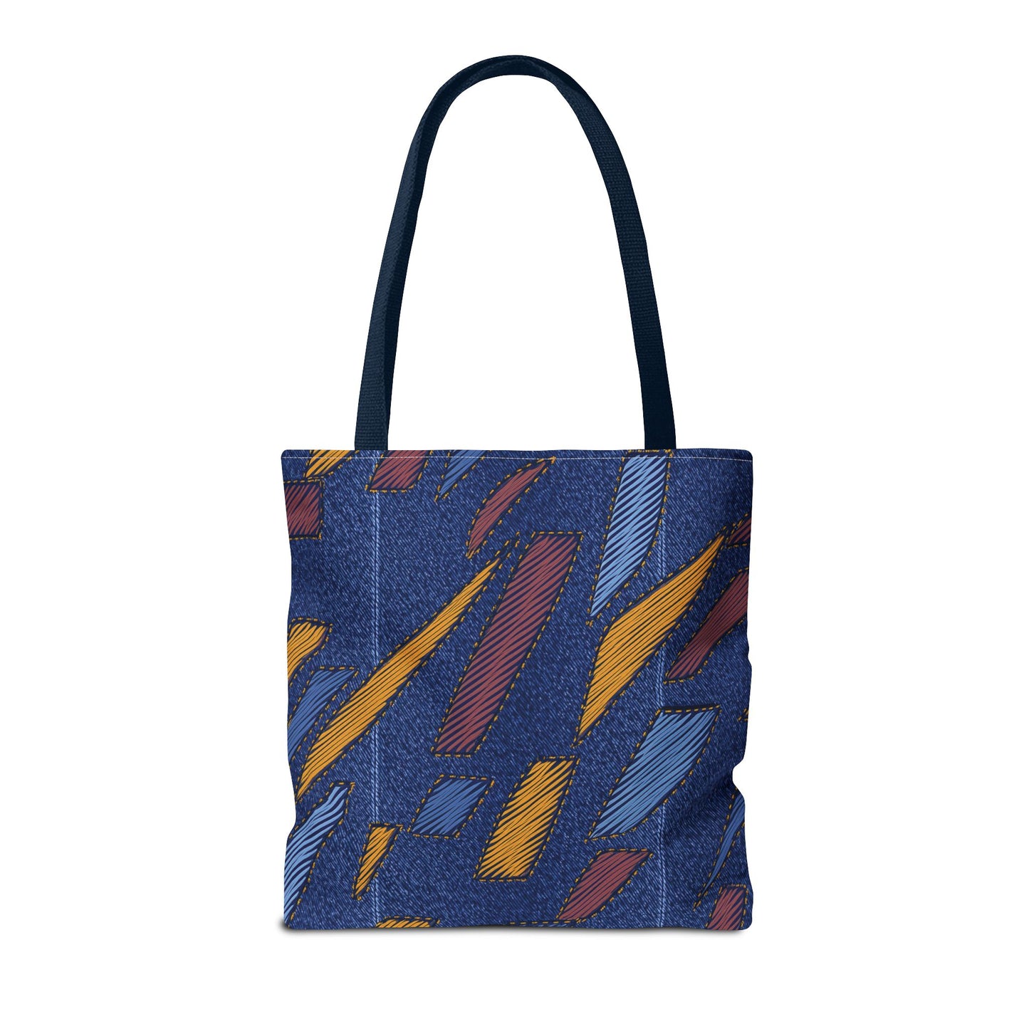 Denim Fabric Imitation Print Unisex Canvas Bag Poly Spun 3 Sizes Tote Bag 149