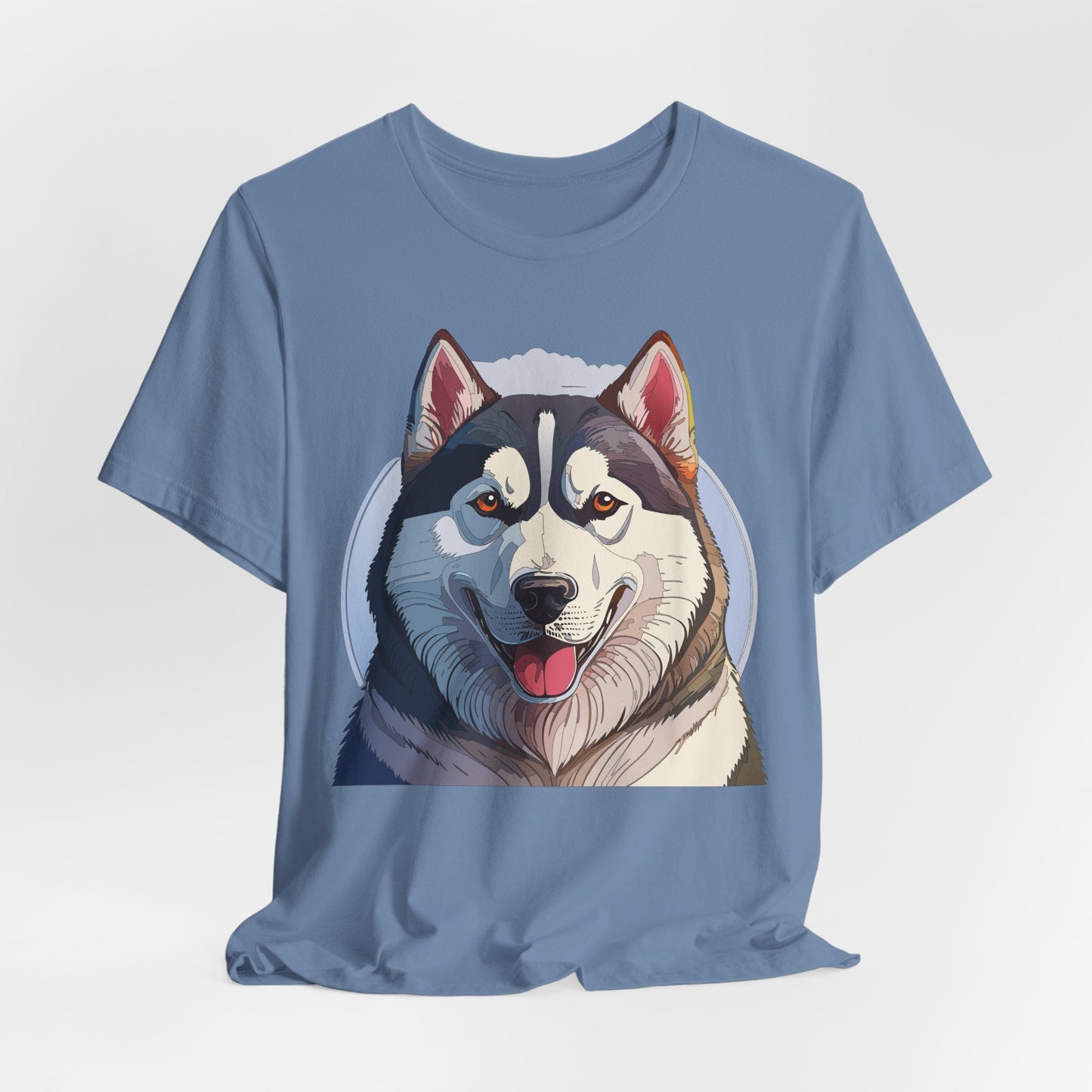 Unisex Animal Shirt Art Design Tee With Wild Animals Graphic Print Short Sleeve Style