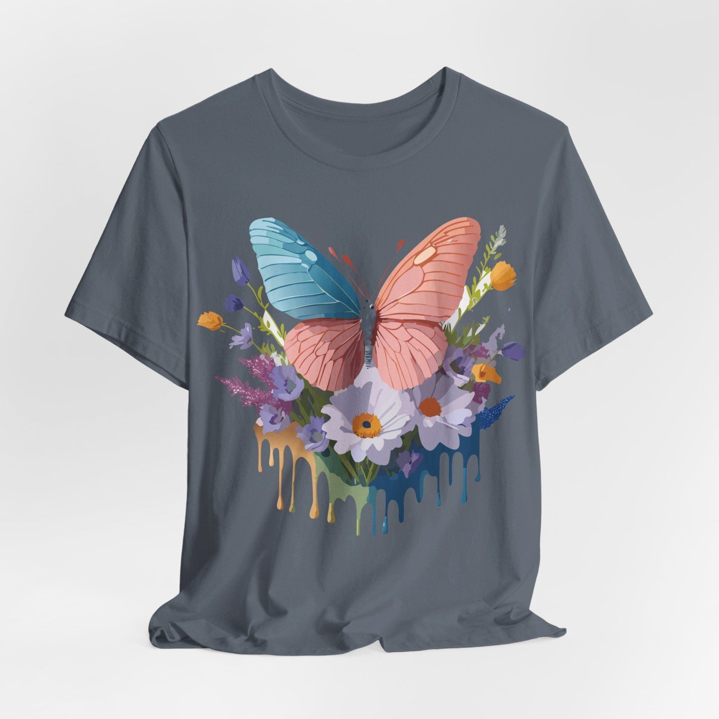 Butterfly Graphic Tee Unisex Adelpha Art Vintage Inspired Short Sleeve Shirt