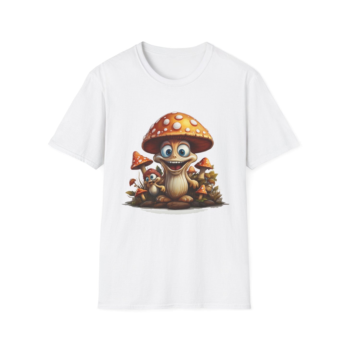 Mashroom Tee Shirt Unisex Softstyle 64000 Comfortable Mushroom Shirt With Funny Fungus Design