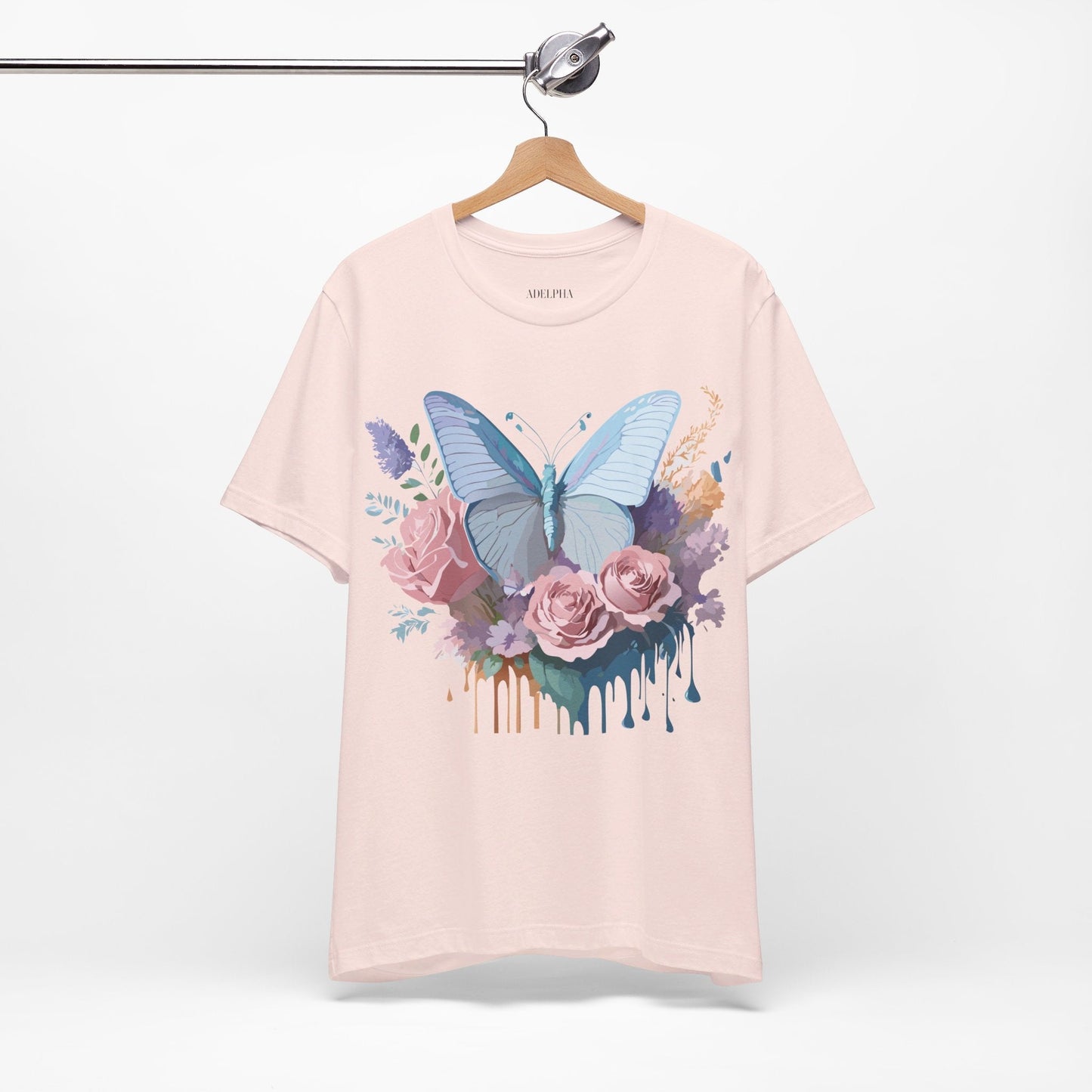 Butterfly Graphic Tee Unisex Jersey Shirt Adelpha Vintage Art Design