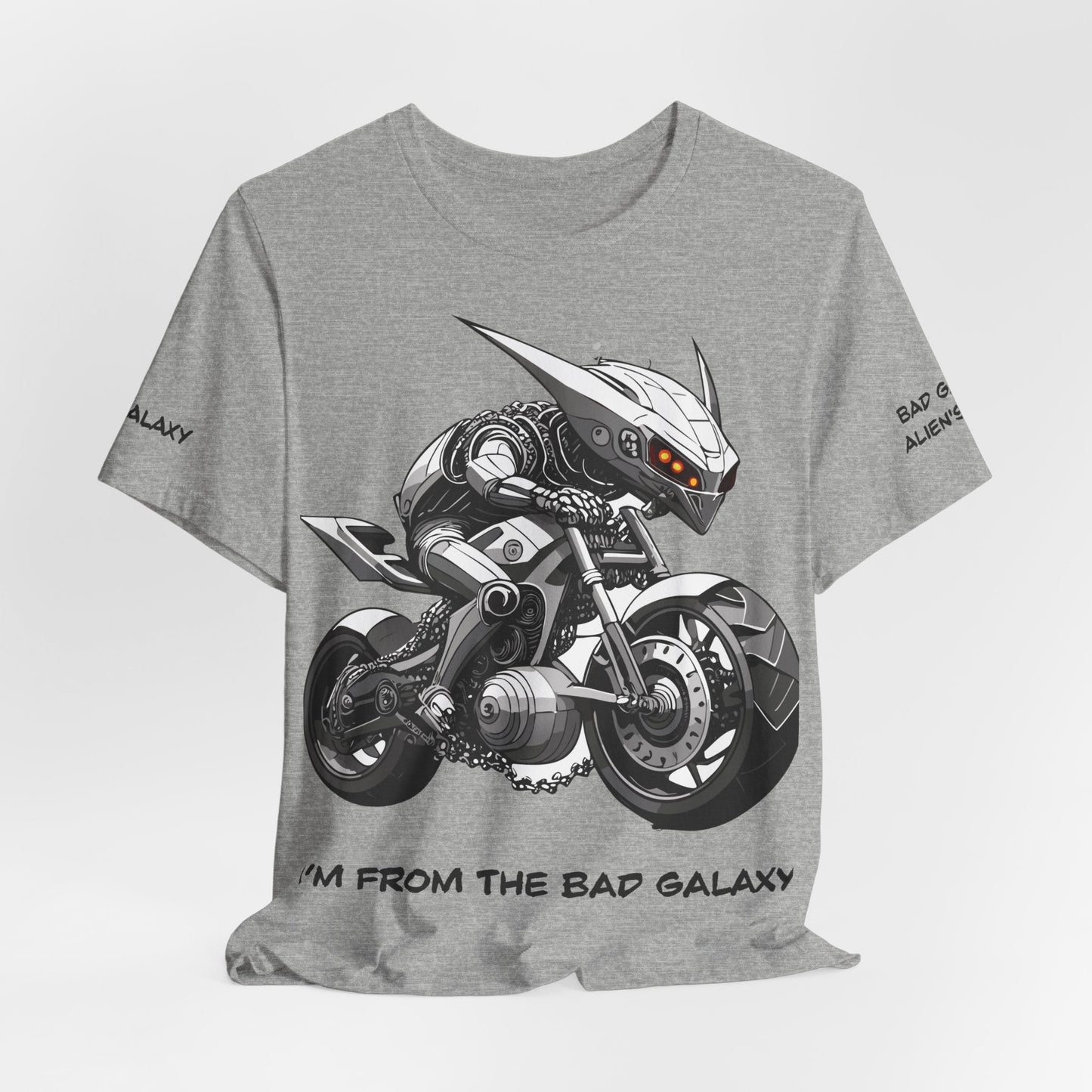 Alien Tee Shirt From Bad Galaxy Made To Order 100 Percent Cotton Lightweight Tee Made In USA
