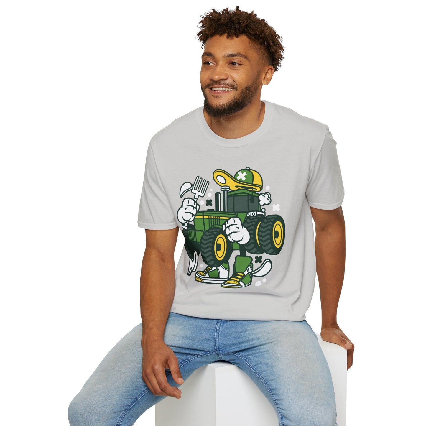 Cartoon T Shirt Animation Tee Funny Design Unisex Softstyle Cotton Shirt 64000 Comfort