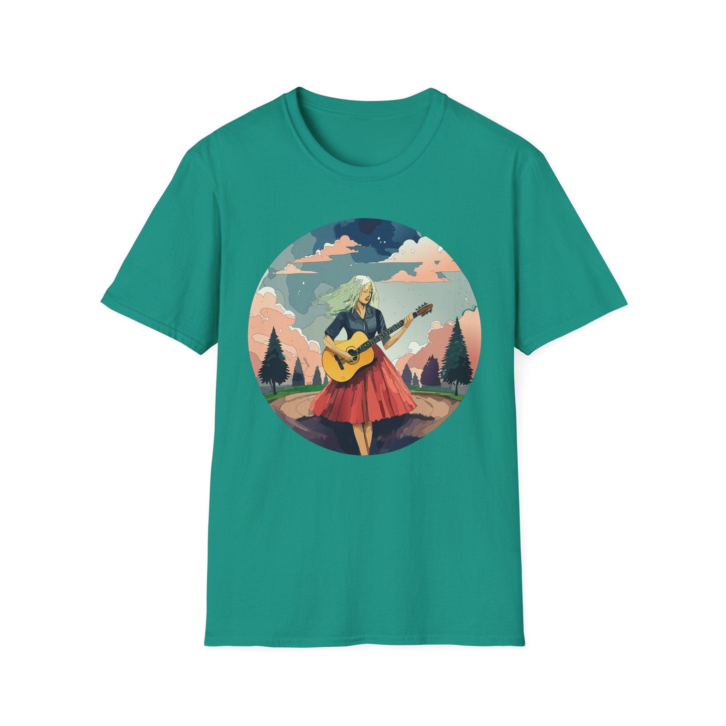 Womens Graphic T Shirt Art Design Ladies Tee Softstyle Gildan 64000 100 Percent Cotton