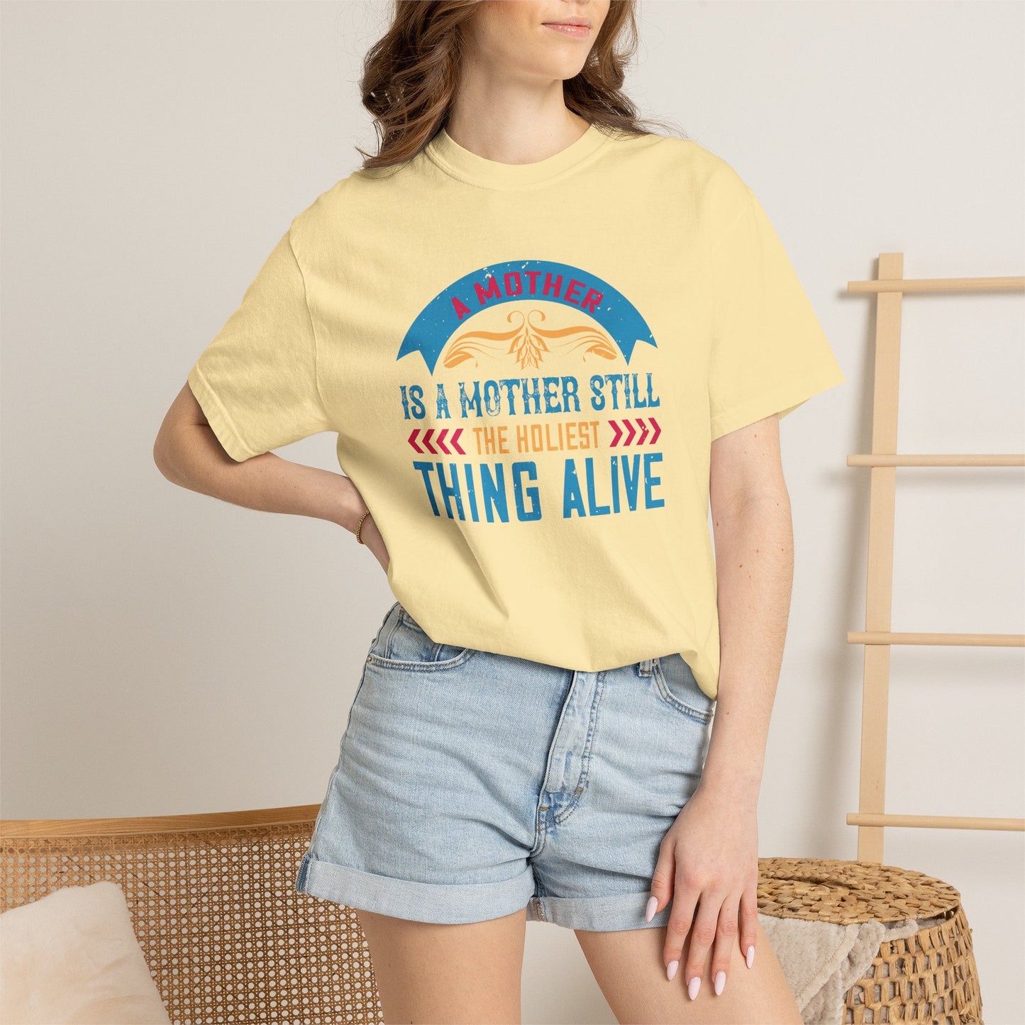 Mom T-shirt Mother Day Mama Tee Unisex Comfort Colors Garment-Dyed Cotton h52