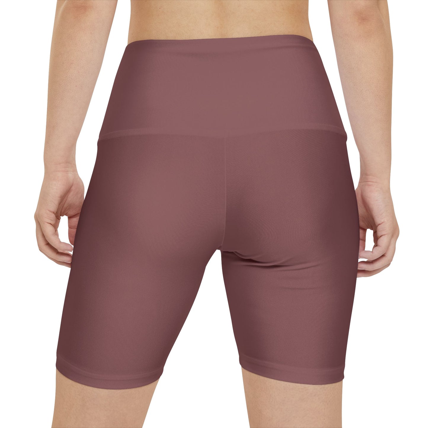 Smoky Rose Mauve Bike Shorts — Women’s Workout Biker Shorts for Yoga, Gym & Everyday Athleisure