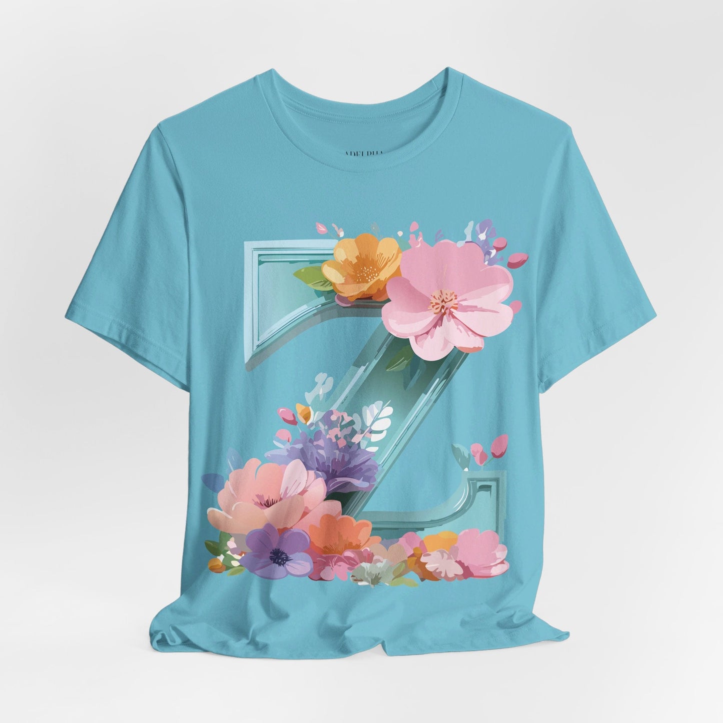 Letter Z Shirt Graphic Tee Unisex Jersey Short Sleeve Premium Vintage Inspired Artwork Adelpha
