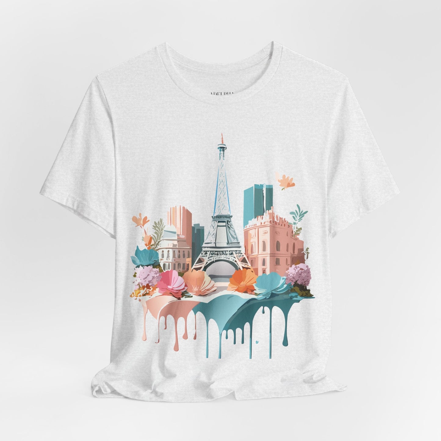 Paris Vintage Inspired Graphic Tee Unisex Short Sleeve Shirt Adelpha Artwork Studio