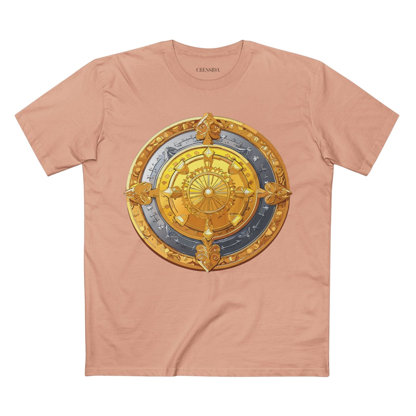 Antique Gold Coin Graphic Design T-Shirt Unisex 100 Cotton With Golden Print Artwork Tee 5
