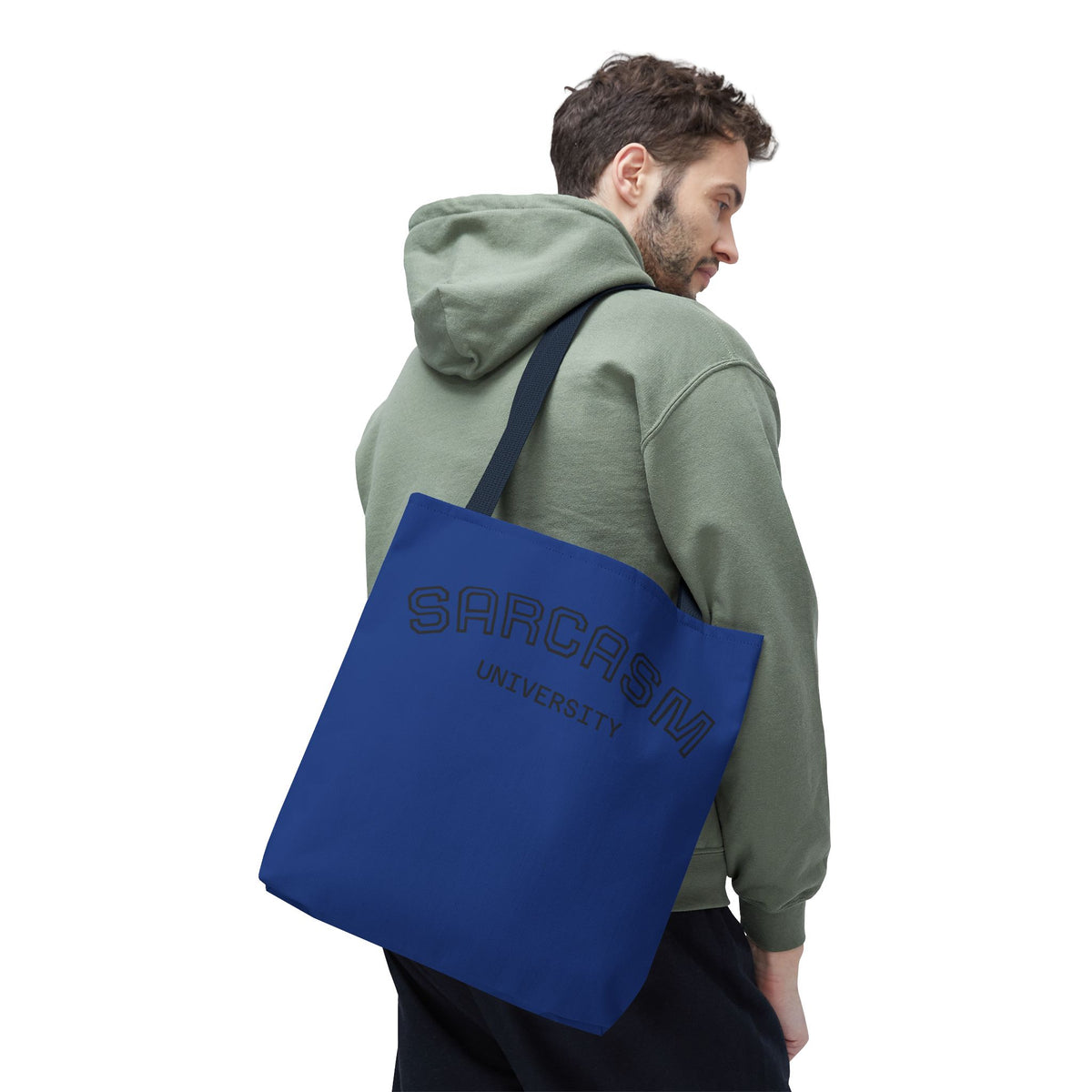 University NAVY COLOR CANVAS BAG  100% SPUN POLY 3 SIZES BLUE BAG-C2