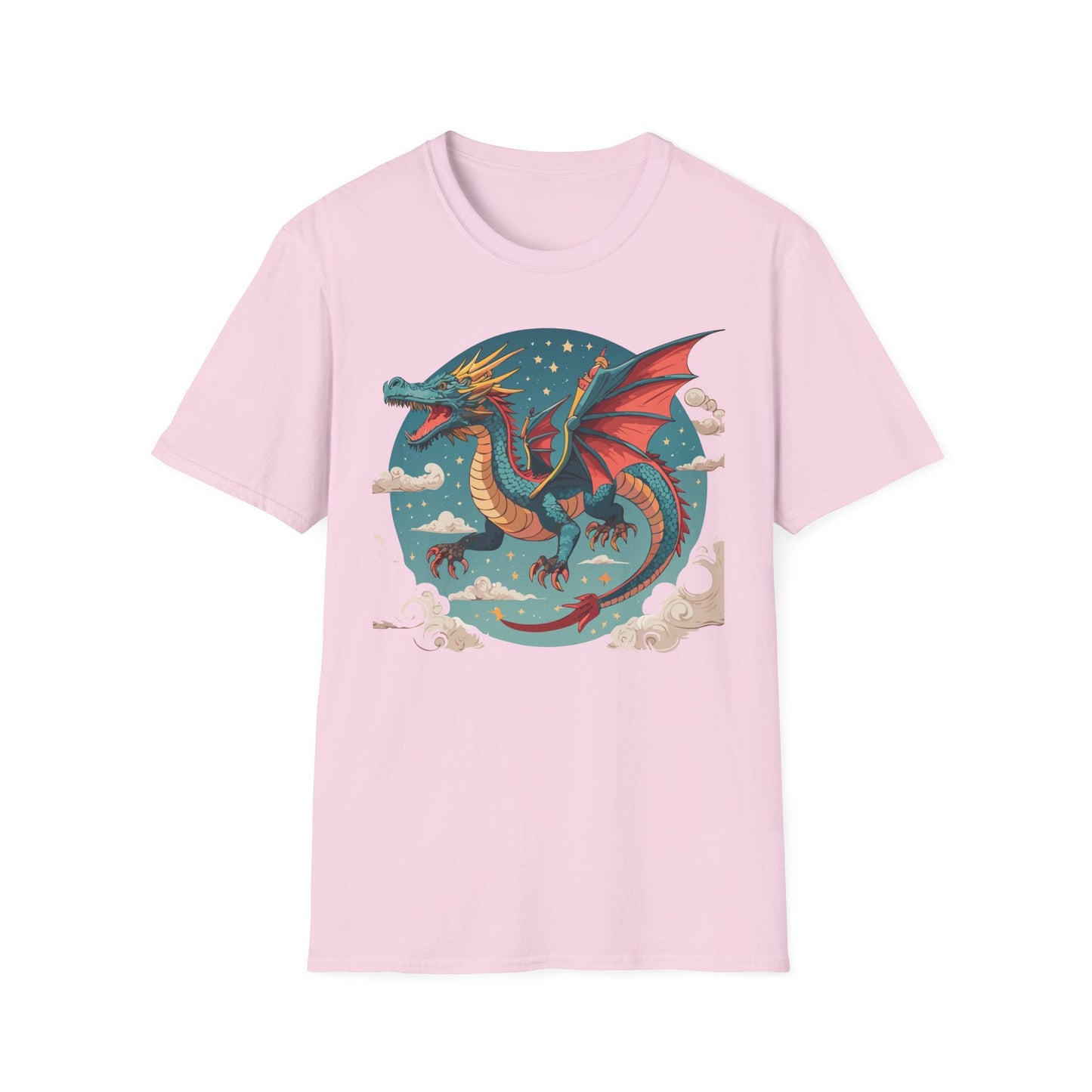 Dragon Graphic Unisex 100 Cotton Tee with Animal Artwork Design 20