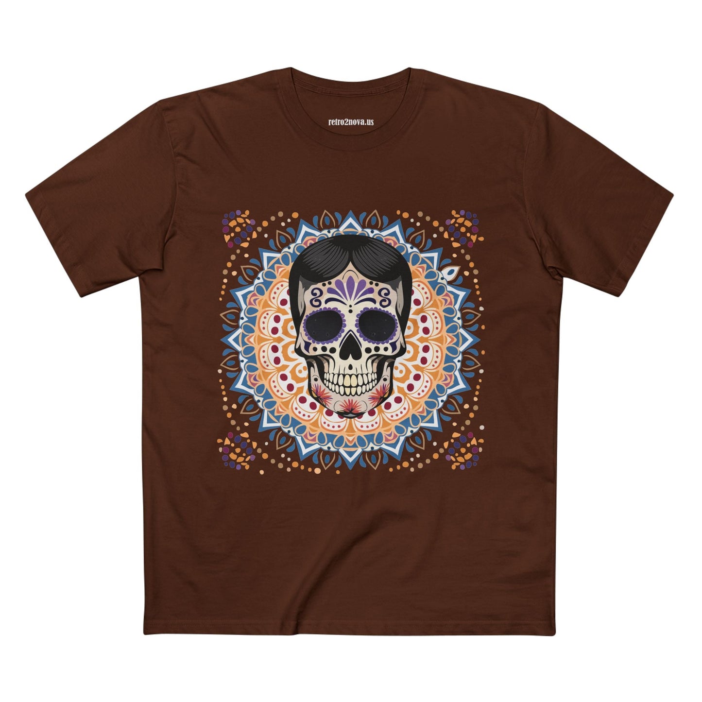 Skull Shirt Skeleton Tee Unisex Premium Cotton Art Design Retro2Nova Exclusive Collection