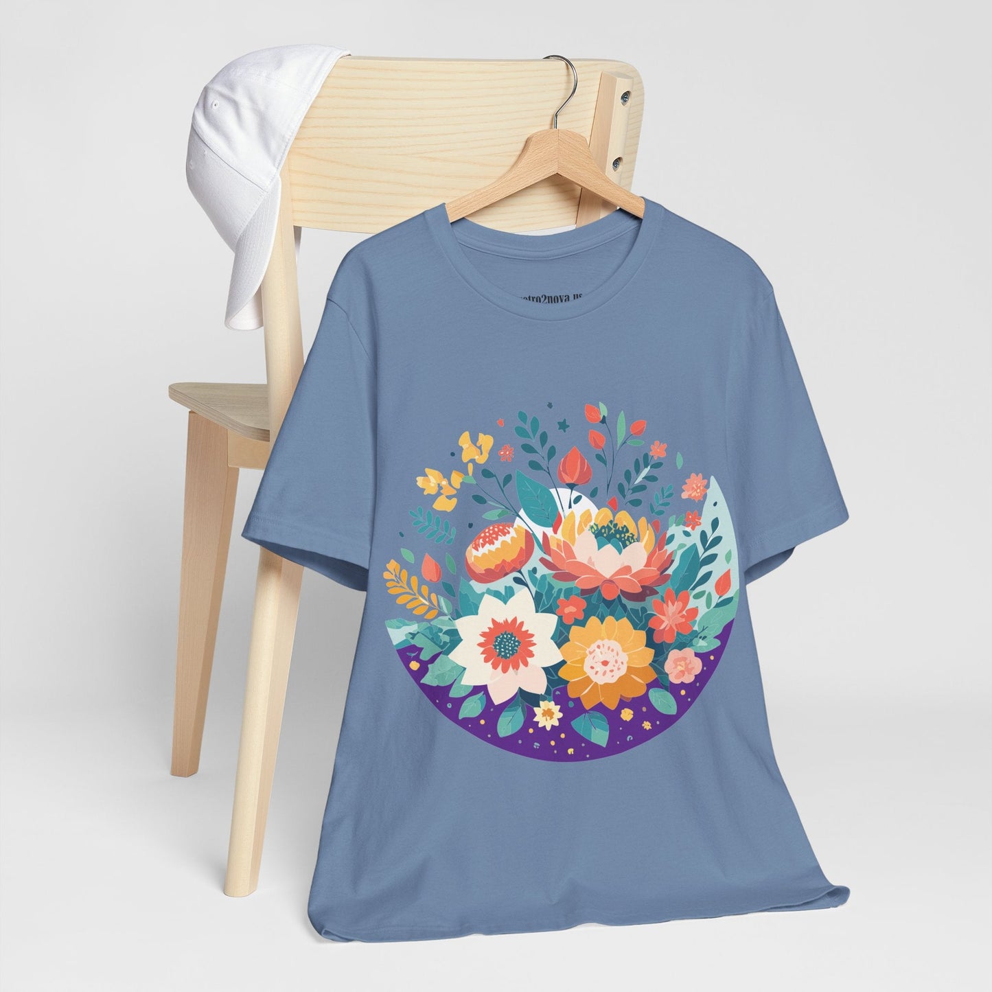 Flowers Shirt Floral Shirt Unisex Jersey Short Sleeve Tee Breathable Fabric Free Shipping
