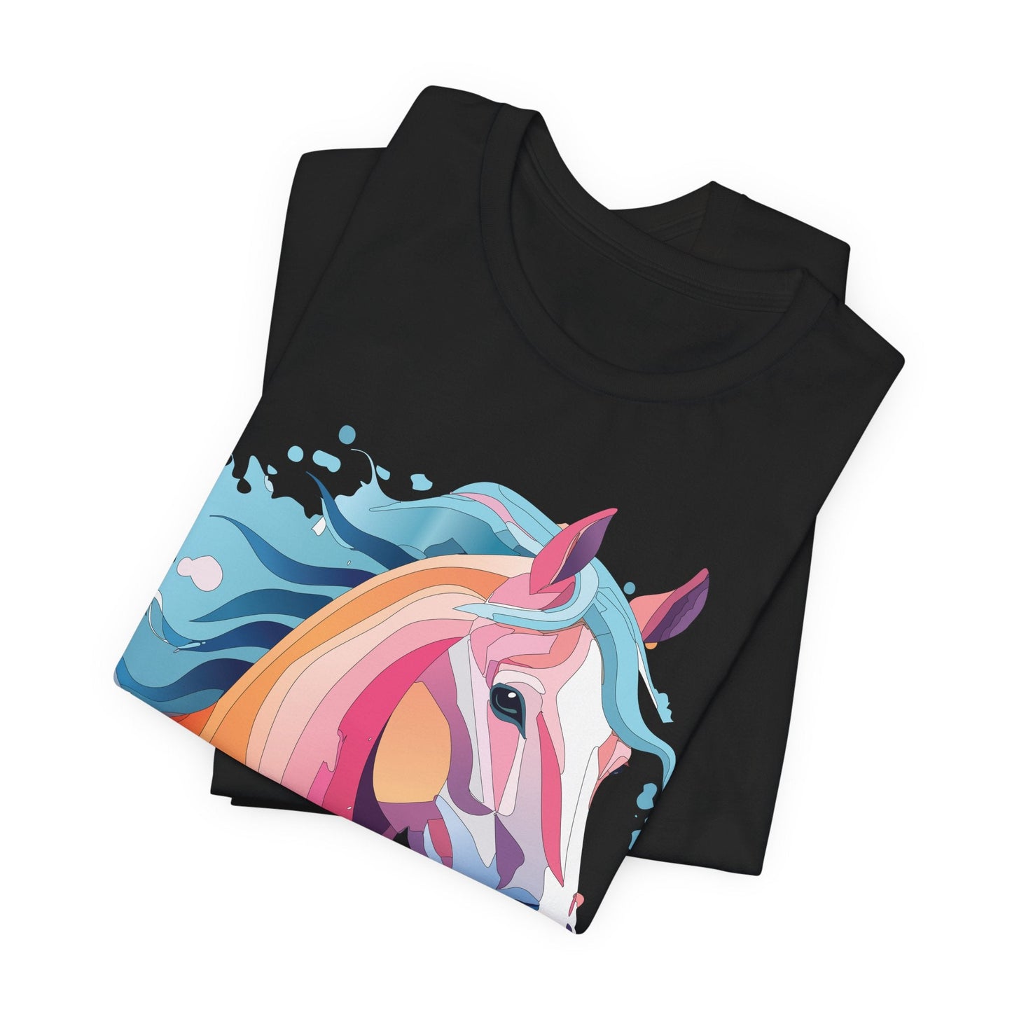 Unisex Animal Tee Shirt With Art Design Wild Animals Short Sleeve Premium Comfort Fit