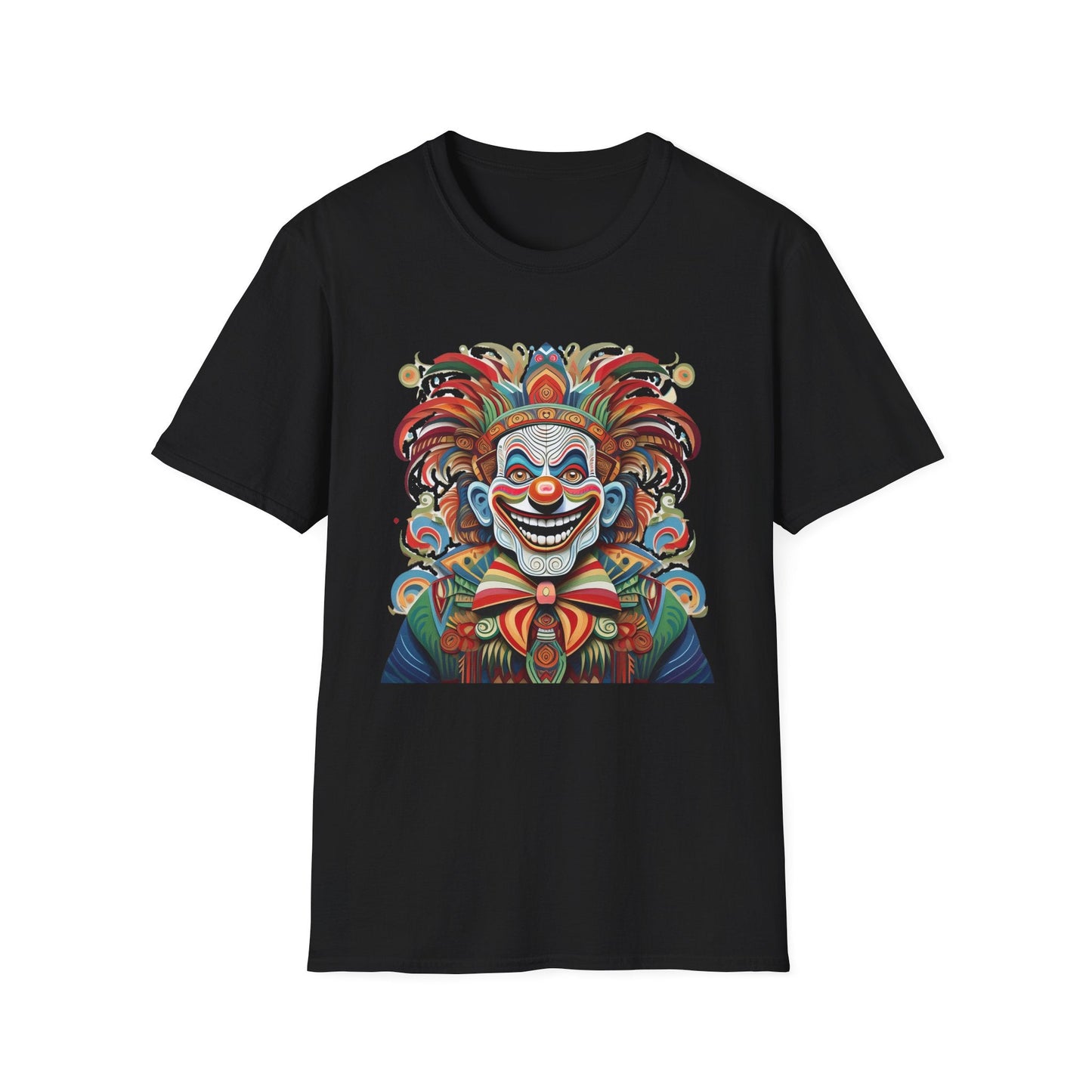 Clown Shirt Unisex Tee Funny Man Circus Shirt Scary Man Tee Gildan Softstyle 64000