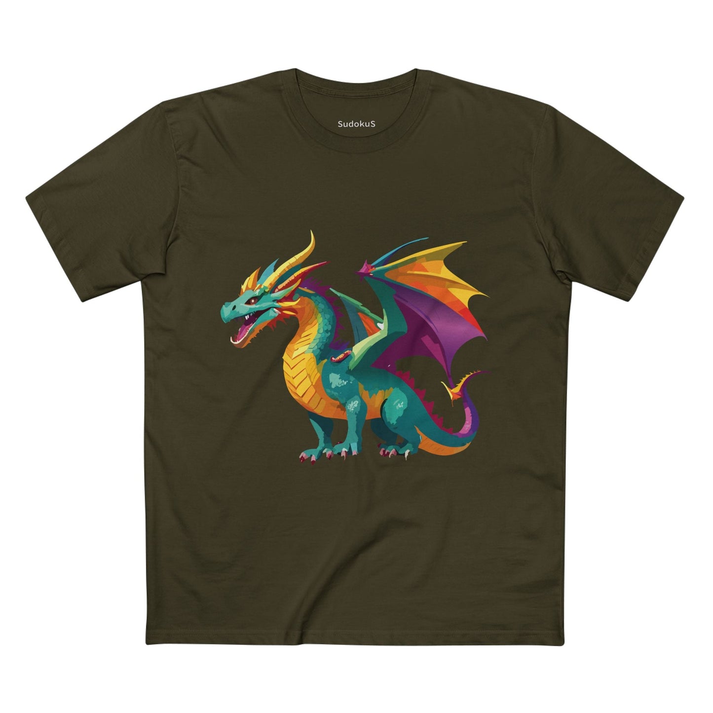 Dragon Graphic Unisex 100 Cotton Staple Tee 10