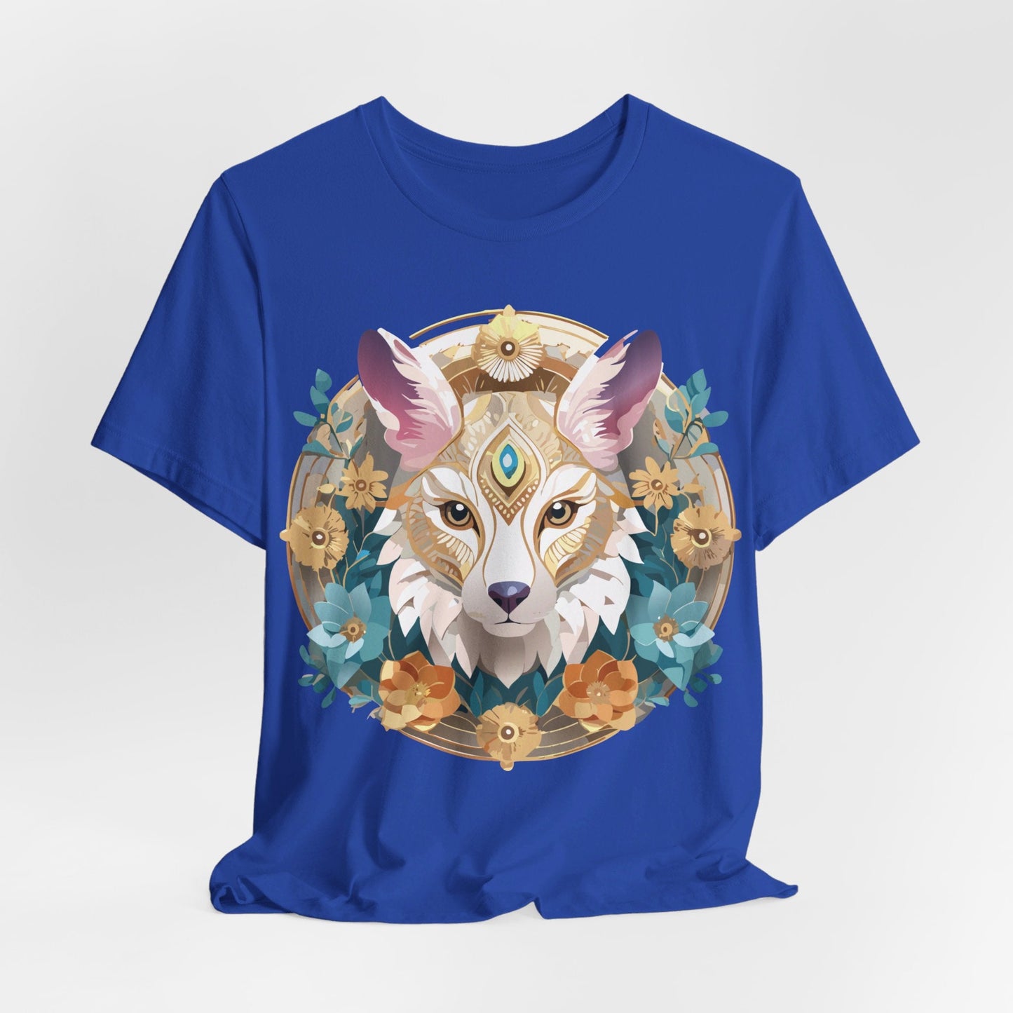 Medallion Graphic Unisex 100 Cotton Vintage Animal Medal Artwork Tee 83