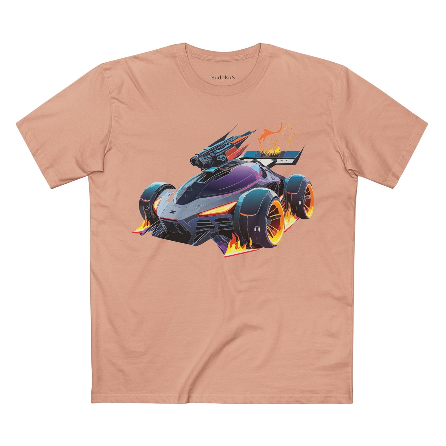 Car Graphic Unisex 100 Cotton Staple Tee 3