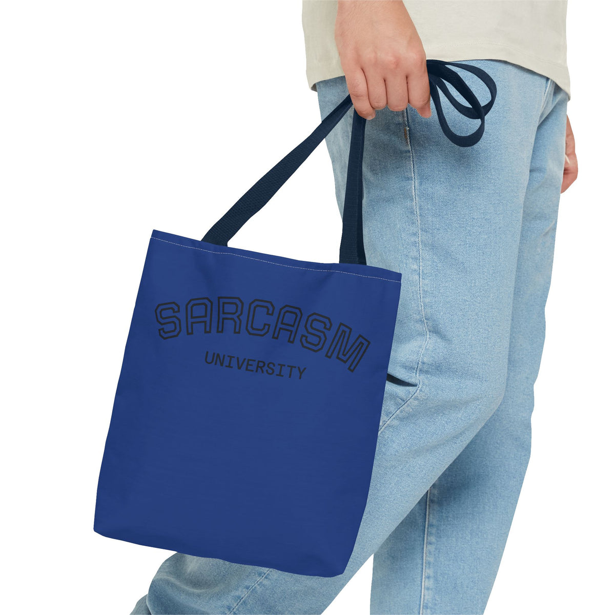 University NAVY COLOR CANVAS BAG  100% SPUN POLY 3 SIZES BLUE BAG-C2
