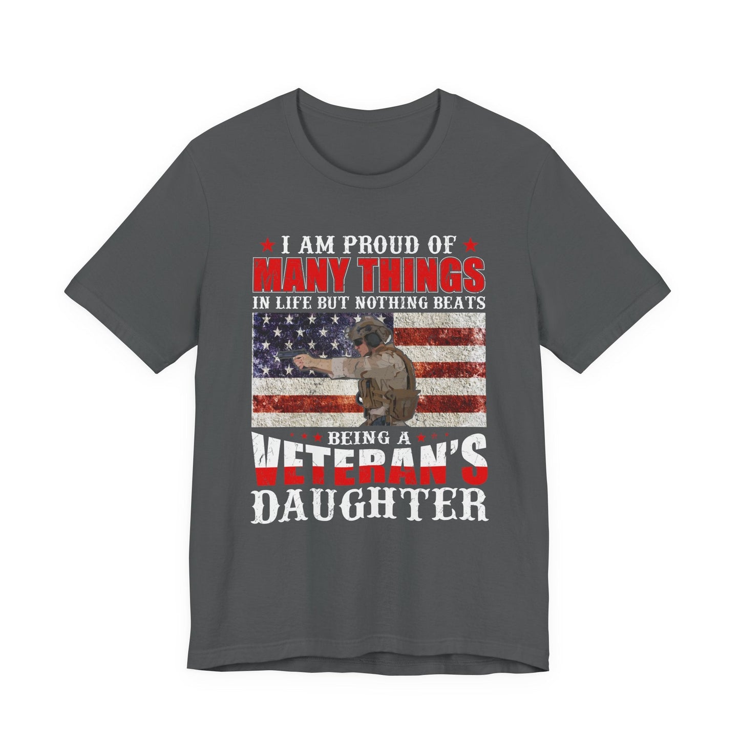 Army Veteran Patriotic Graphic Design Unisex Cotton T-Shirt v28