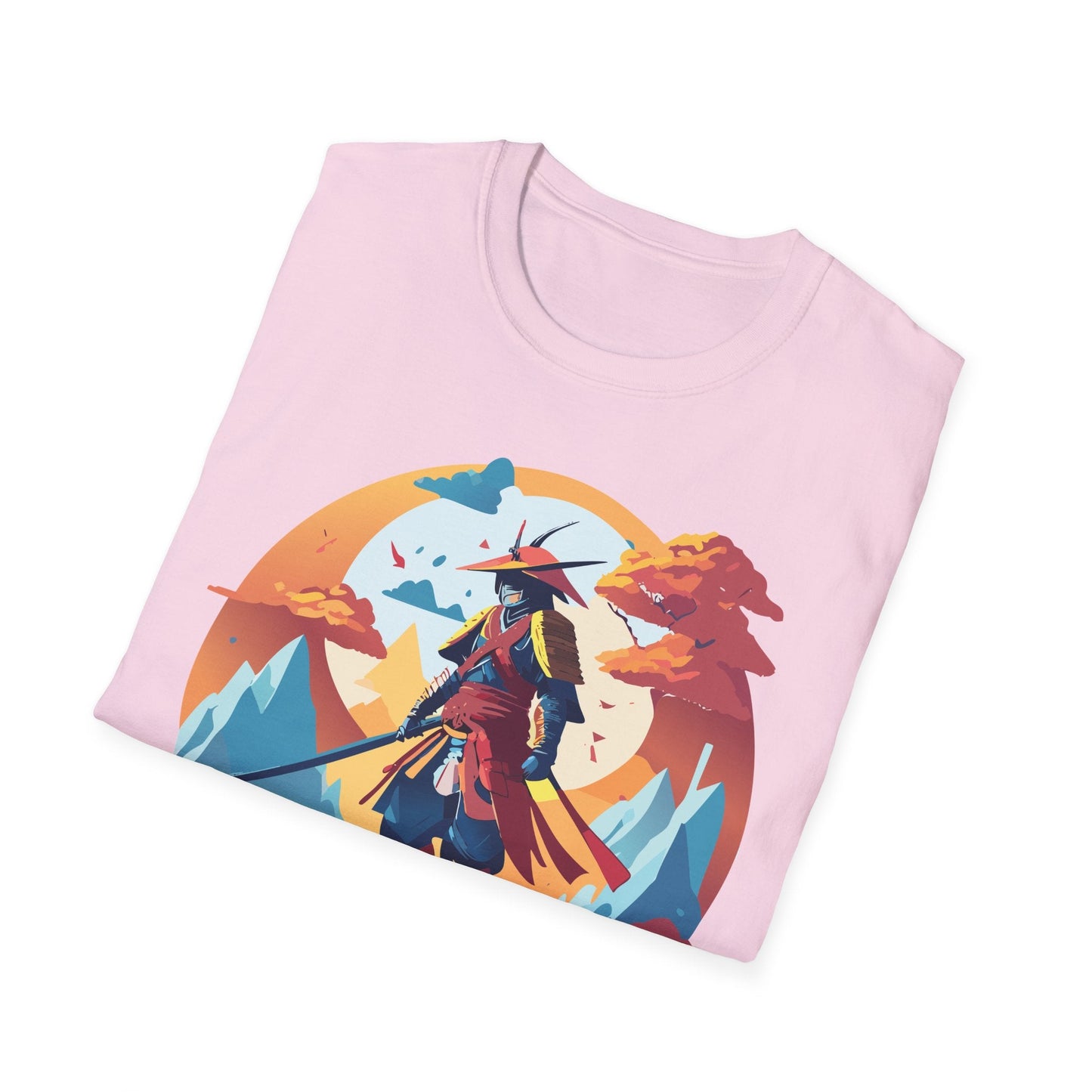 Samurai Shirt Unisex Tee Gildan Softstyle 64000 100 Percent Ring Spun Cotton Lightweight