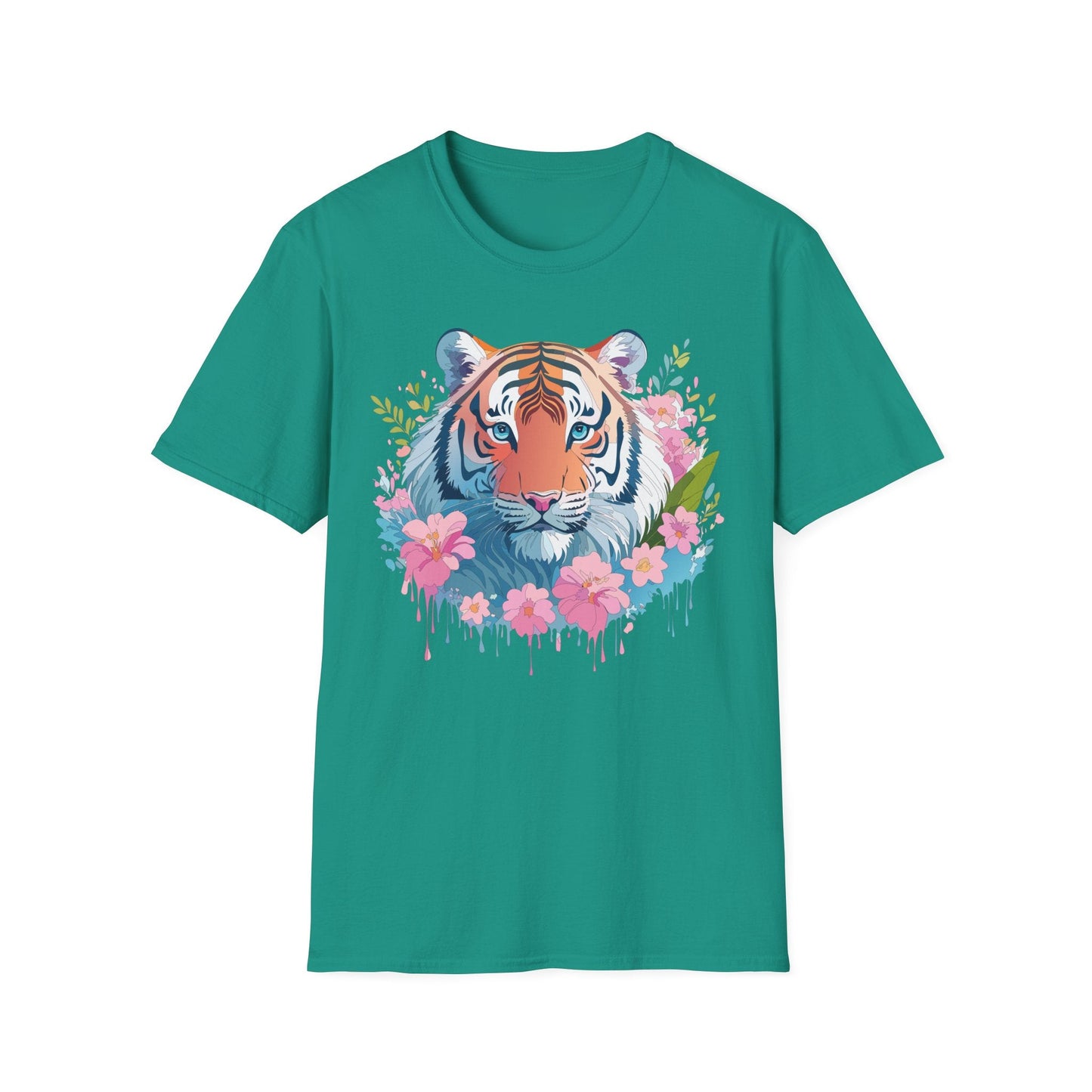 Unisex Tiger Shirt Gildan Softstyle 64000 Cotton Tee Everyday Comfort