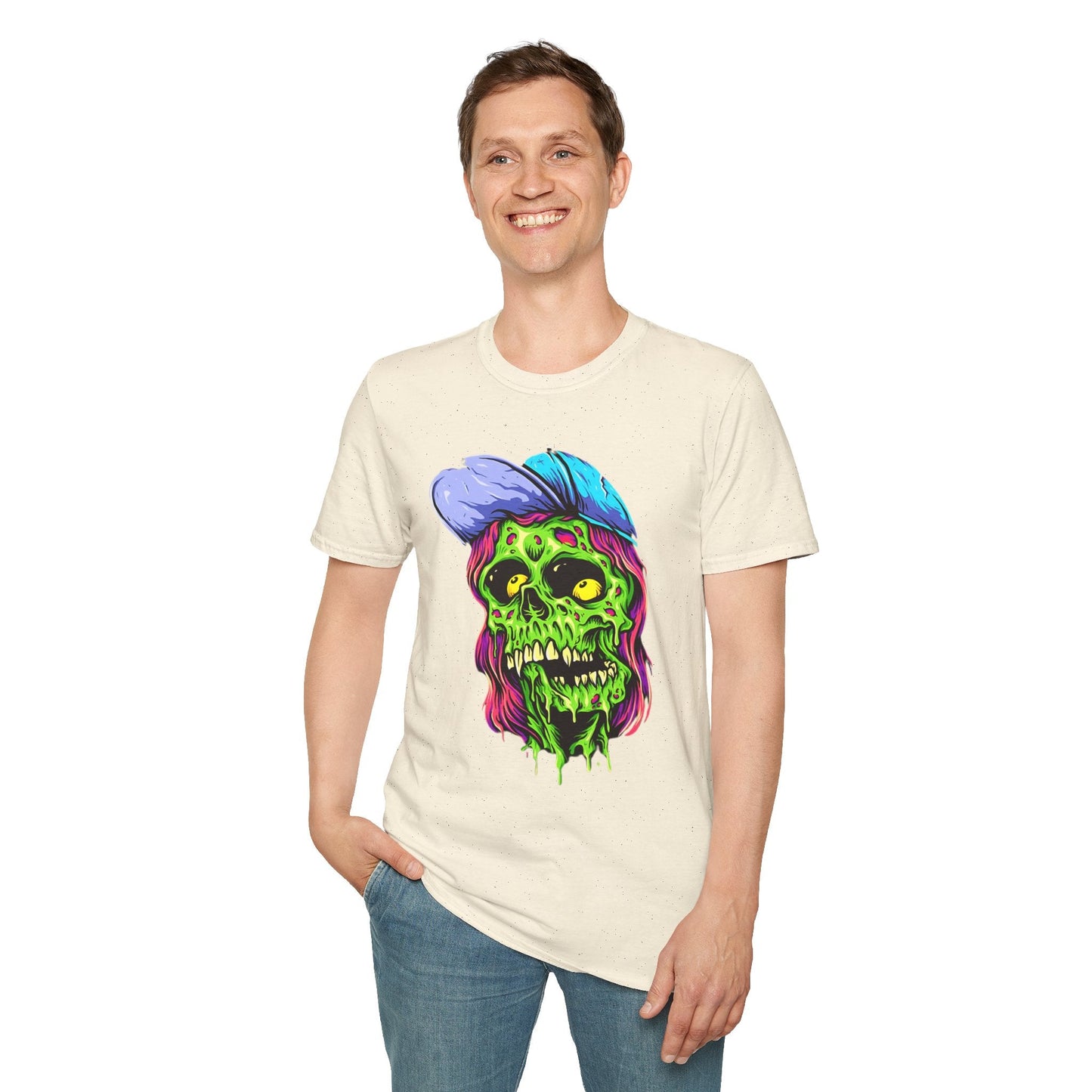 Skull Graphic Unisex Cotton T-shirt with Skeleton Artwork Design 27