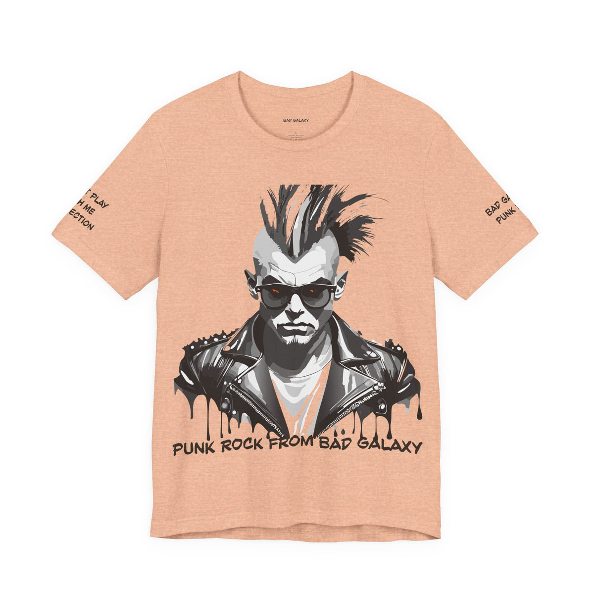 Punk Rock Graphic Unisex Cotton Bella+Canvas Tee with Art Design b31