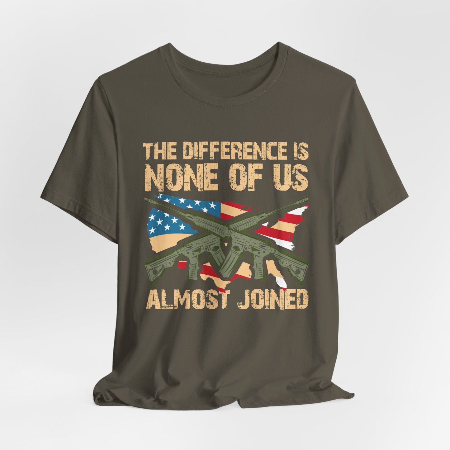 Army Veteran Patriotic Graphic Design Unisex Cotton T-Shirt v18