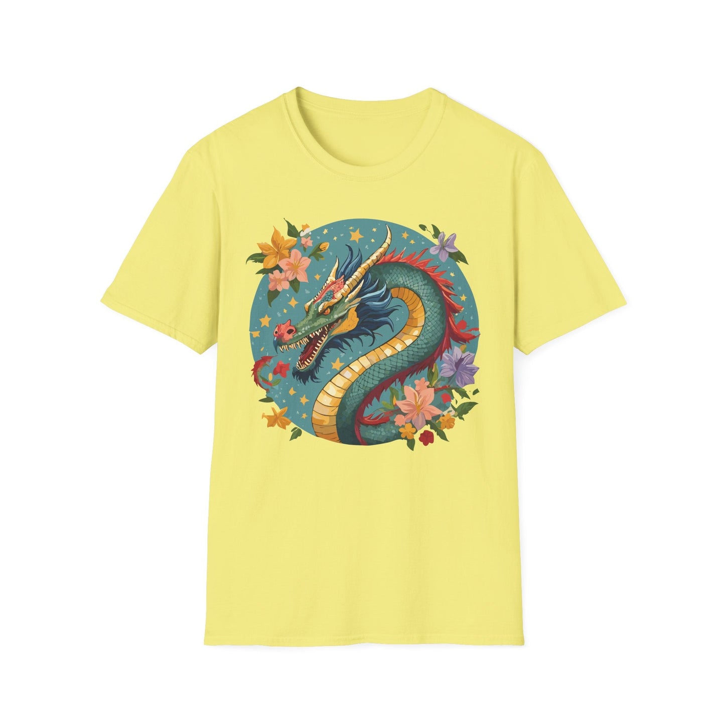 Dragon Graphic Unisex 100 Cotton Tee with Animal Artwork Design 11