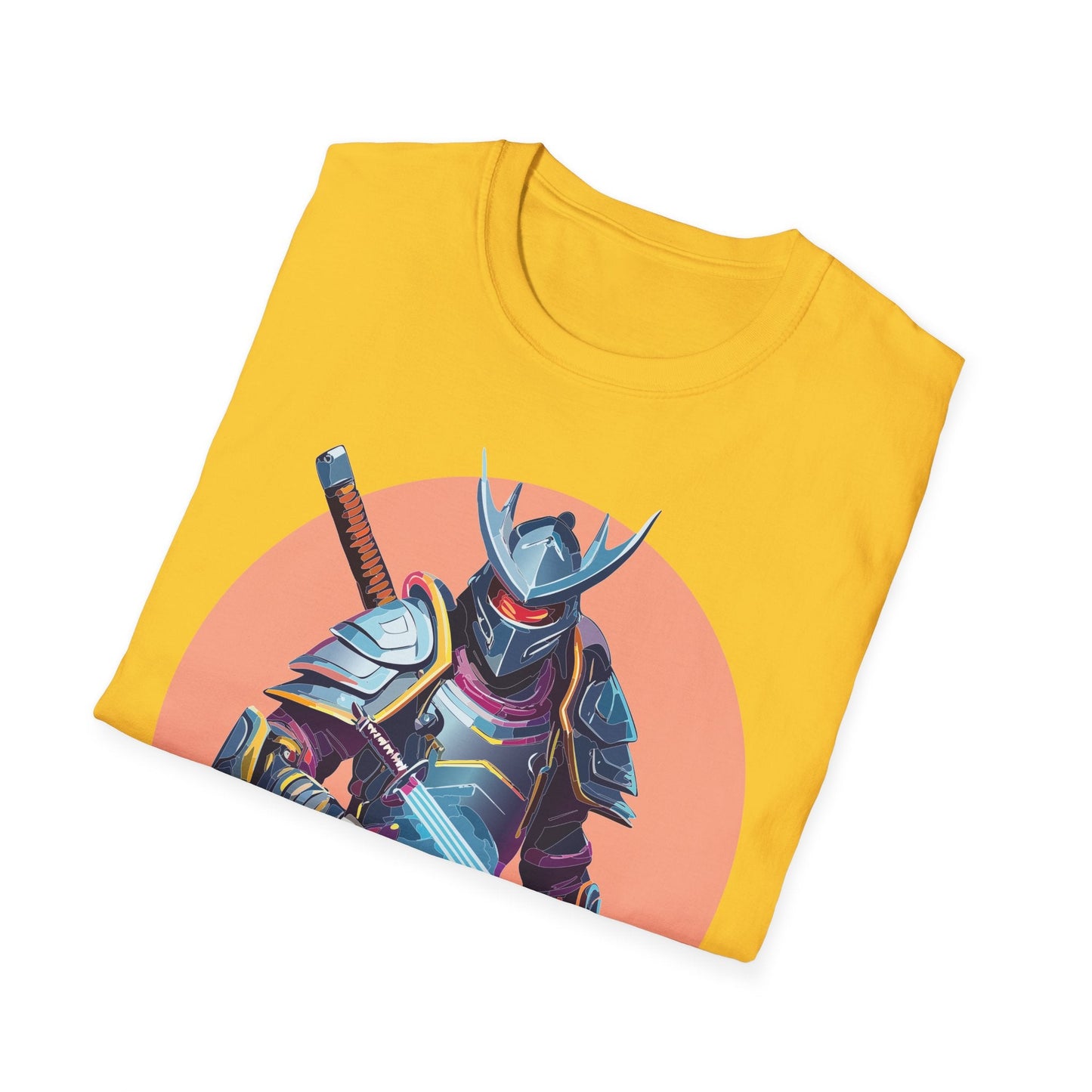 Samurai Shirt Unisex Tee Gildan Softstyle 64000 One Hundred Percent Ring Spun Cotton Comfort