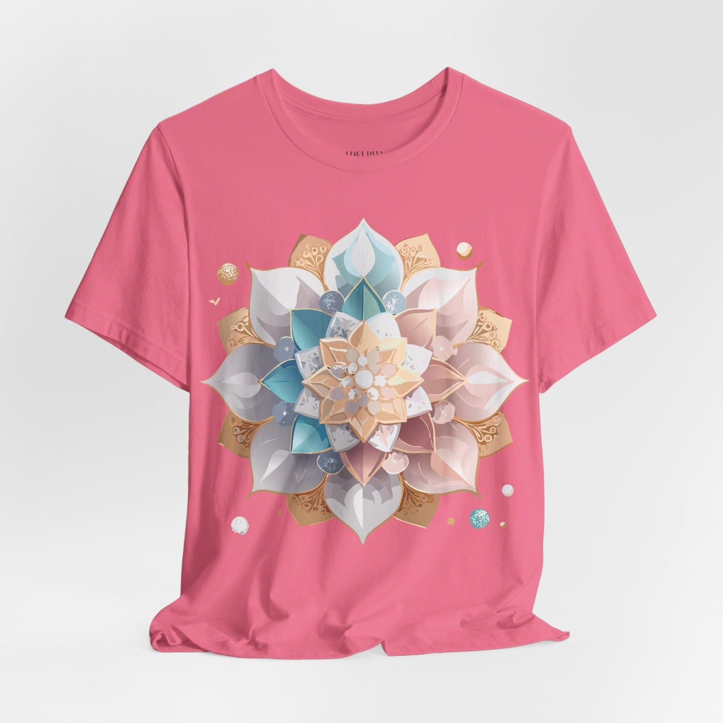 Adelpha Mandala Graphic Tee Unisex Jersey Short Sleeve Art Design Shirt Premium Comfort Wear