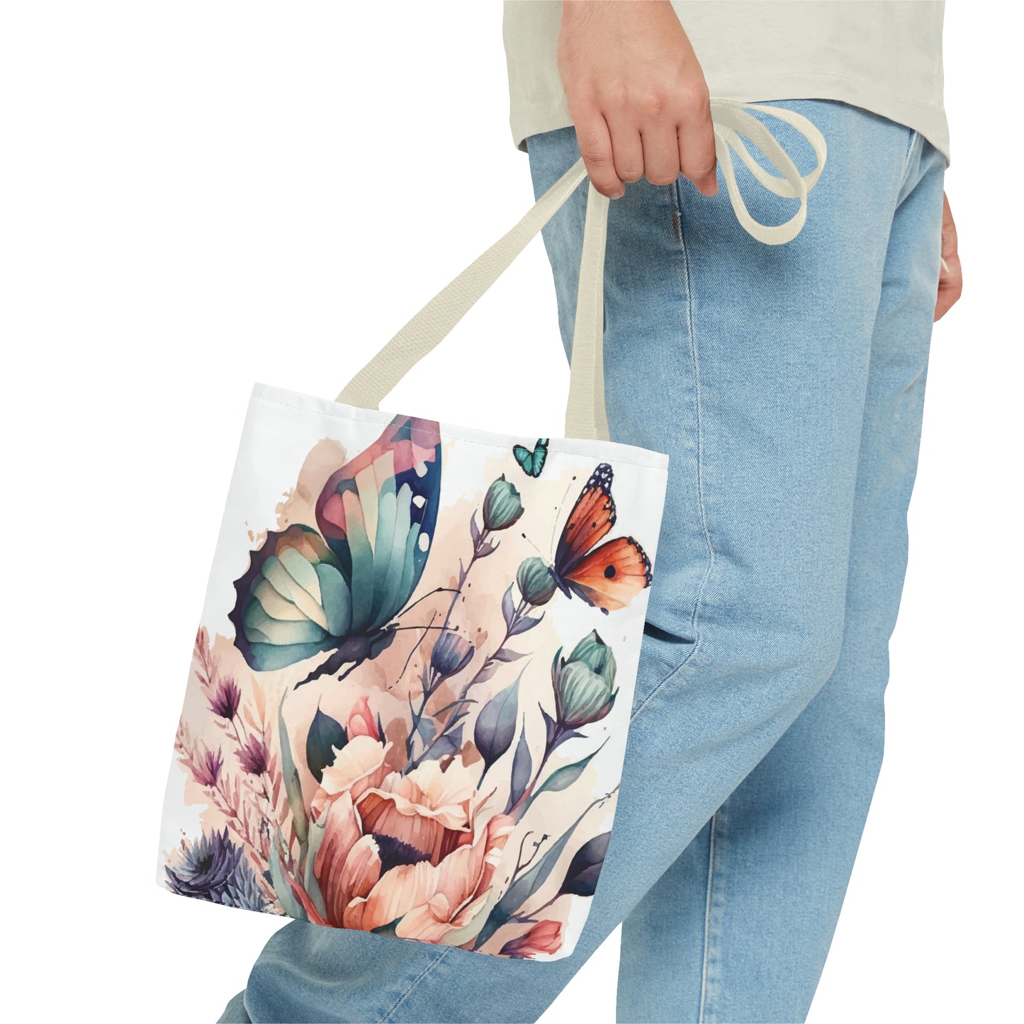 Bag with Butterfly Prints