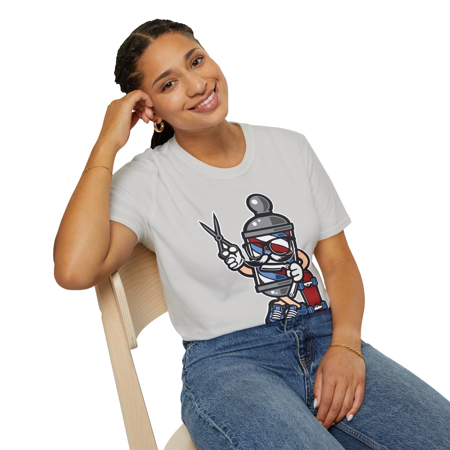 Cartoon Animation T Shirt Unisex Funny Tee Cotton Gildan Softstyle 64000 Comfortable Wear