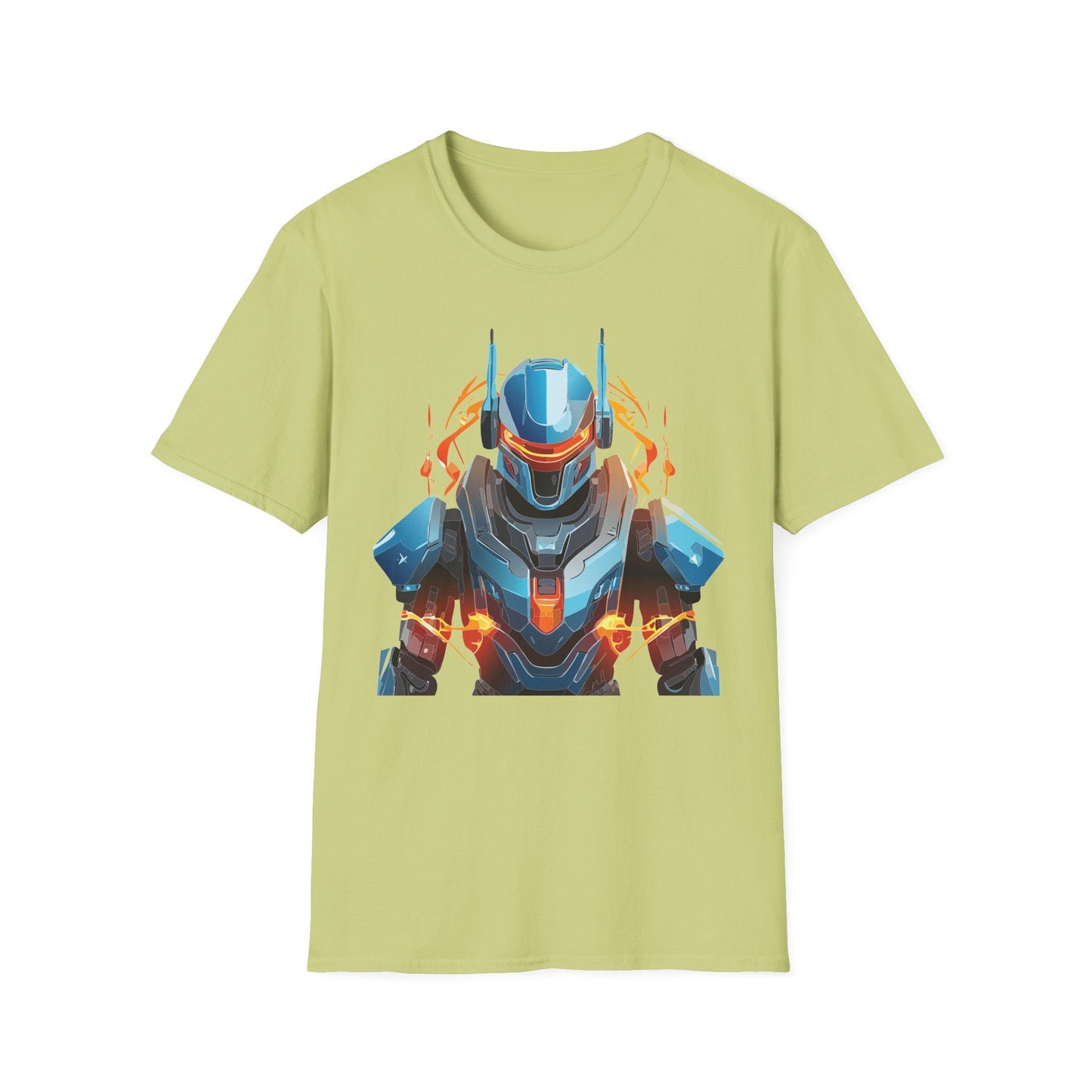 Cyborg Tee Robot Shirt Terminator Design Unisex Gildan Softstyle 64000 100 Percent Ring Spun Cotton