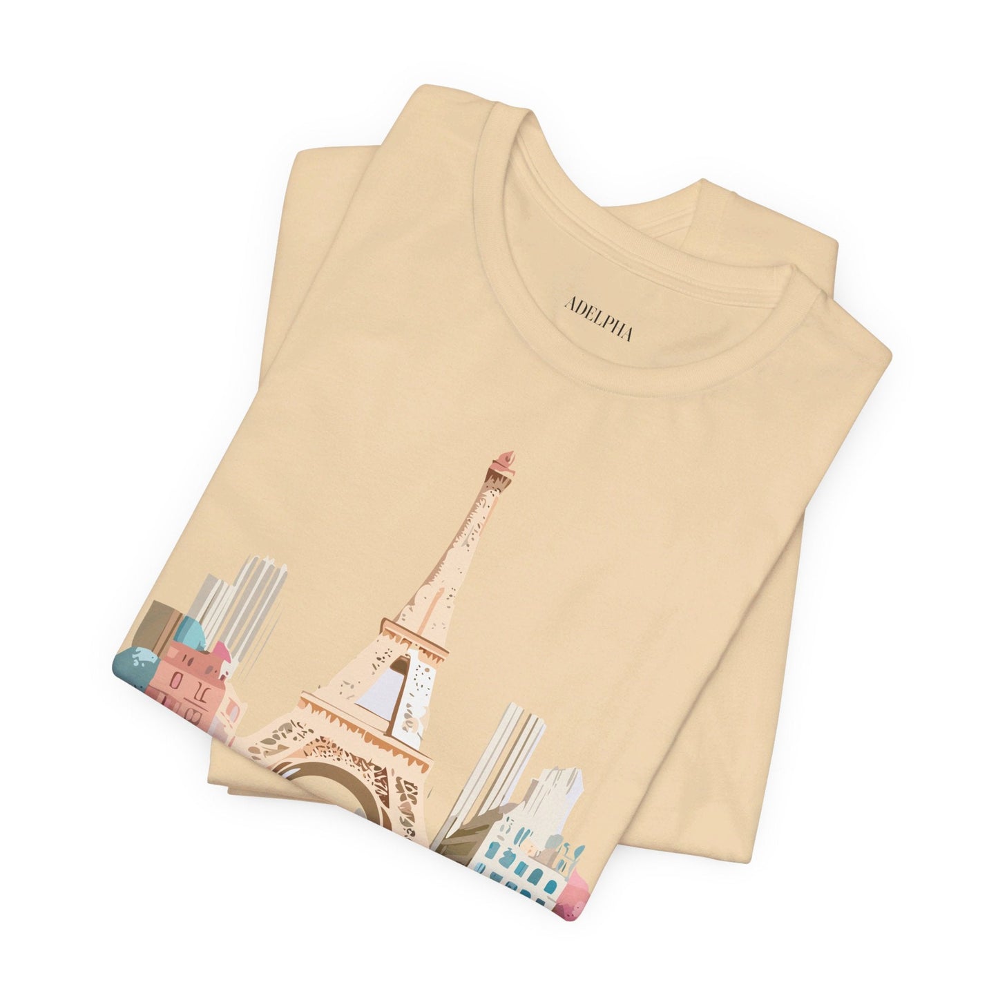 Paris Tourist Shirt Unisex Graphic Tee With Vintage Inspired Artwork Adelpha Art Design