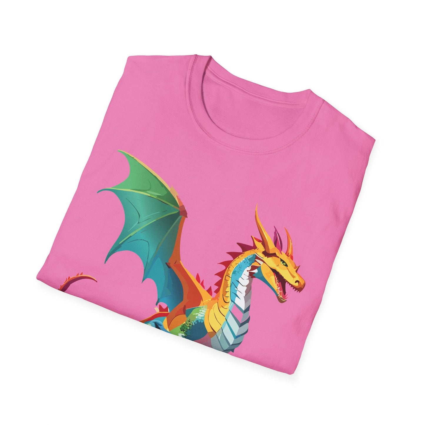 Dragon Graphic Unisex Cotton Softstyle Art Design Tee With Animals 8